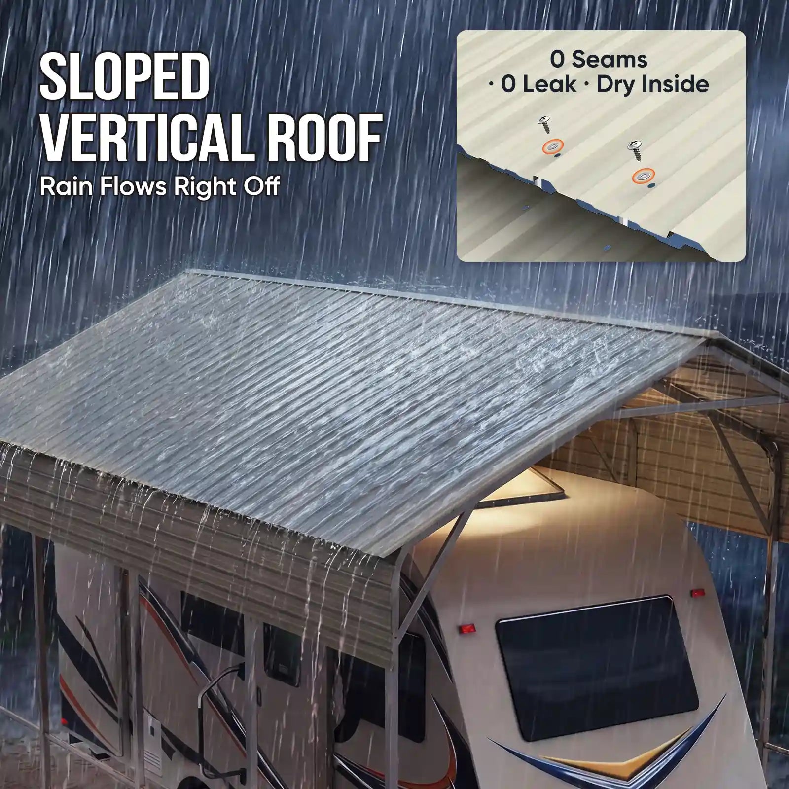 Sloped vertical roof design#size_14X20ft-Taller