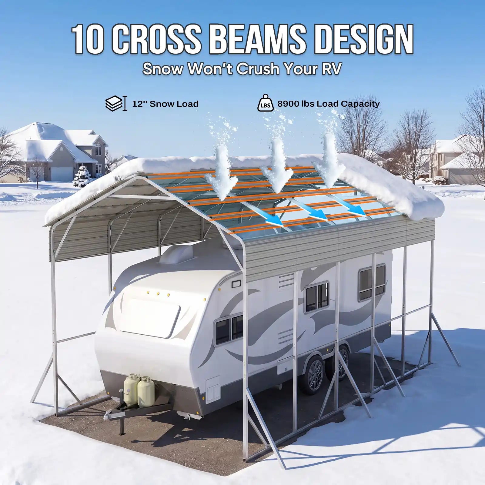 cross beams design#size_14X25ft-Taller