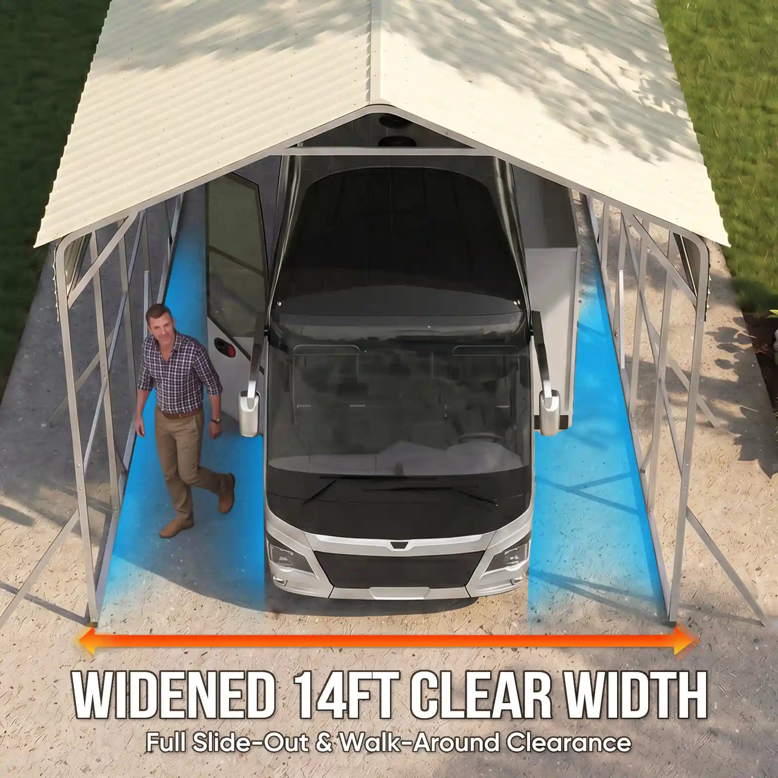 Widened 14ft Clear Width#size_14X35ft-Taller
