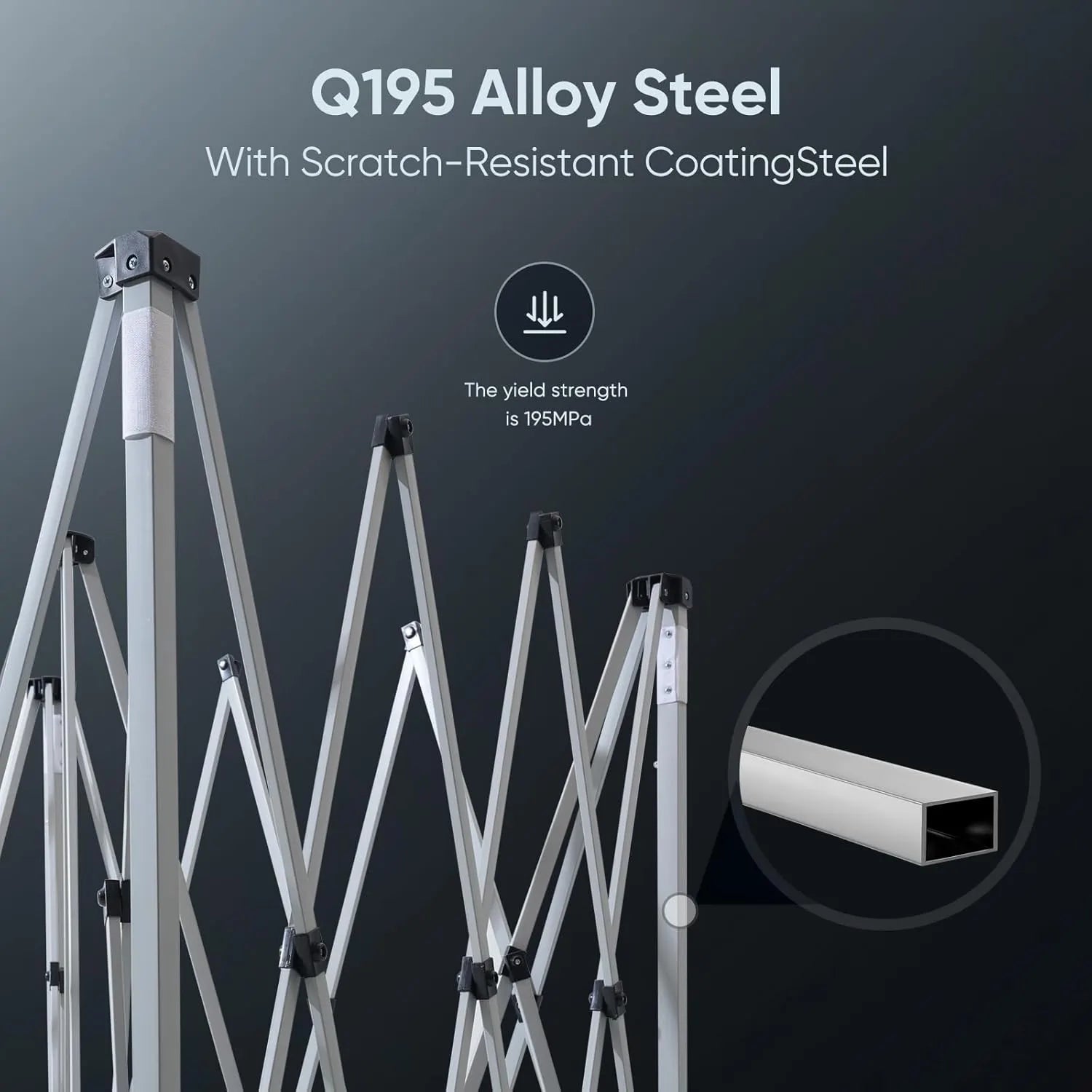 Q195 Alloy Steel structure with scratch-resistant coating#color_Beige-with Vent