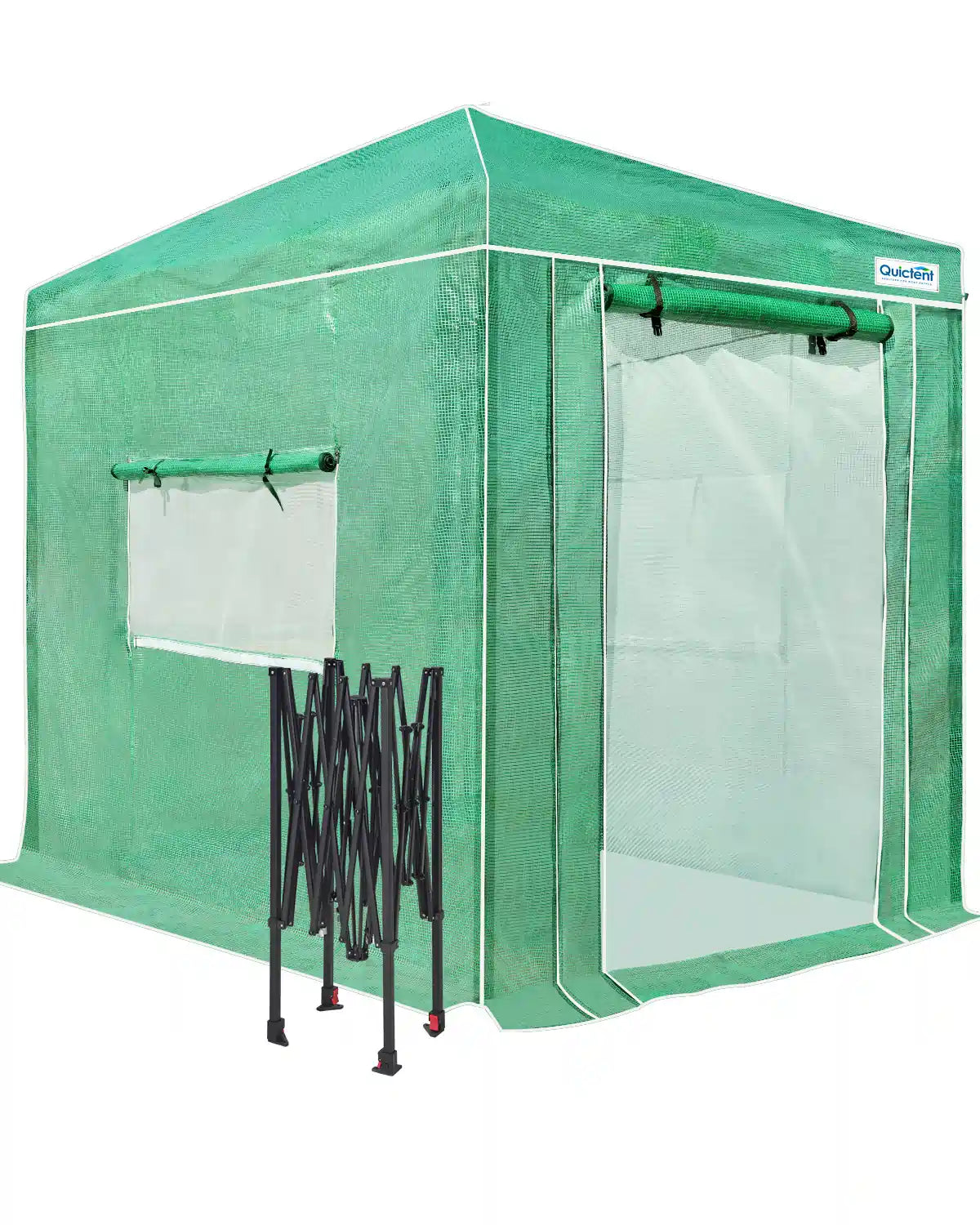 8'x6' Portable Pop-up Walk-in Greenhouse Green#size_8x6ft-Green