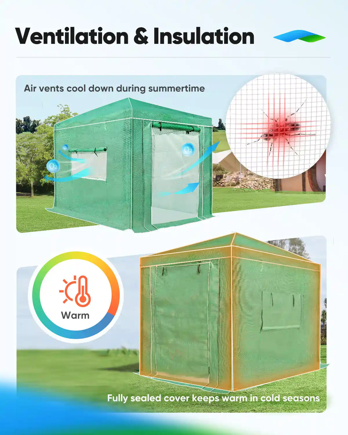 provide fresh air and vent humidity#size_8x6ft-Green