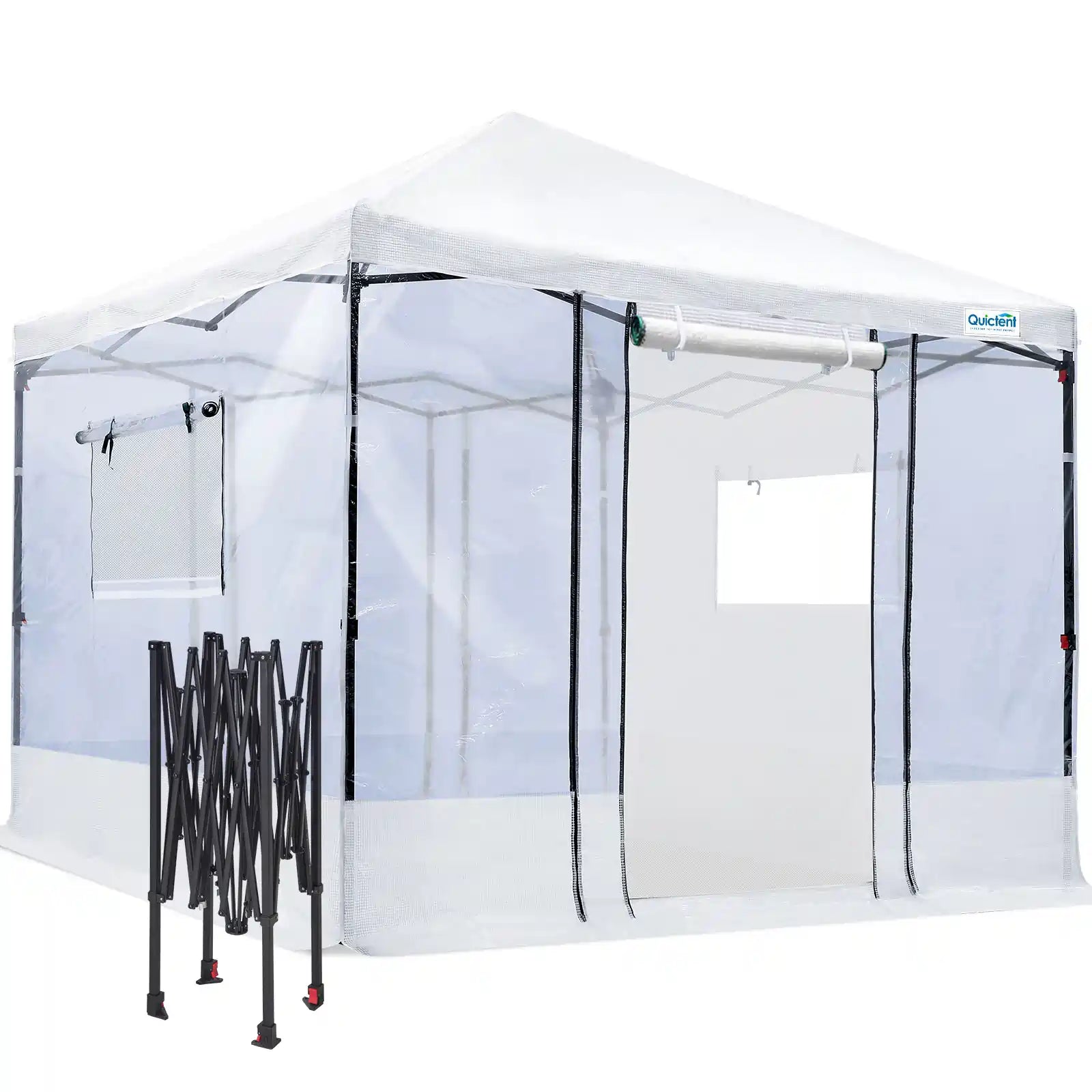 10'x10' Portable Pop-up Walk-in Greenhouse Clear#size_10Γ10ft-Clear