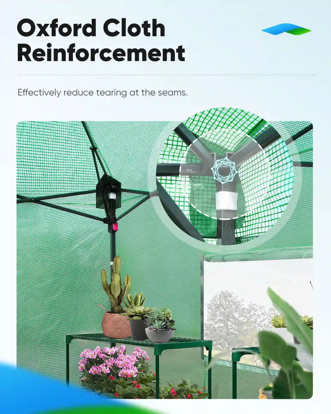 Oxford Cloth Reinforcement feature#size_10Γ10ft-Green