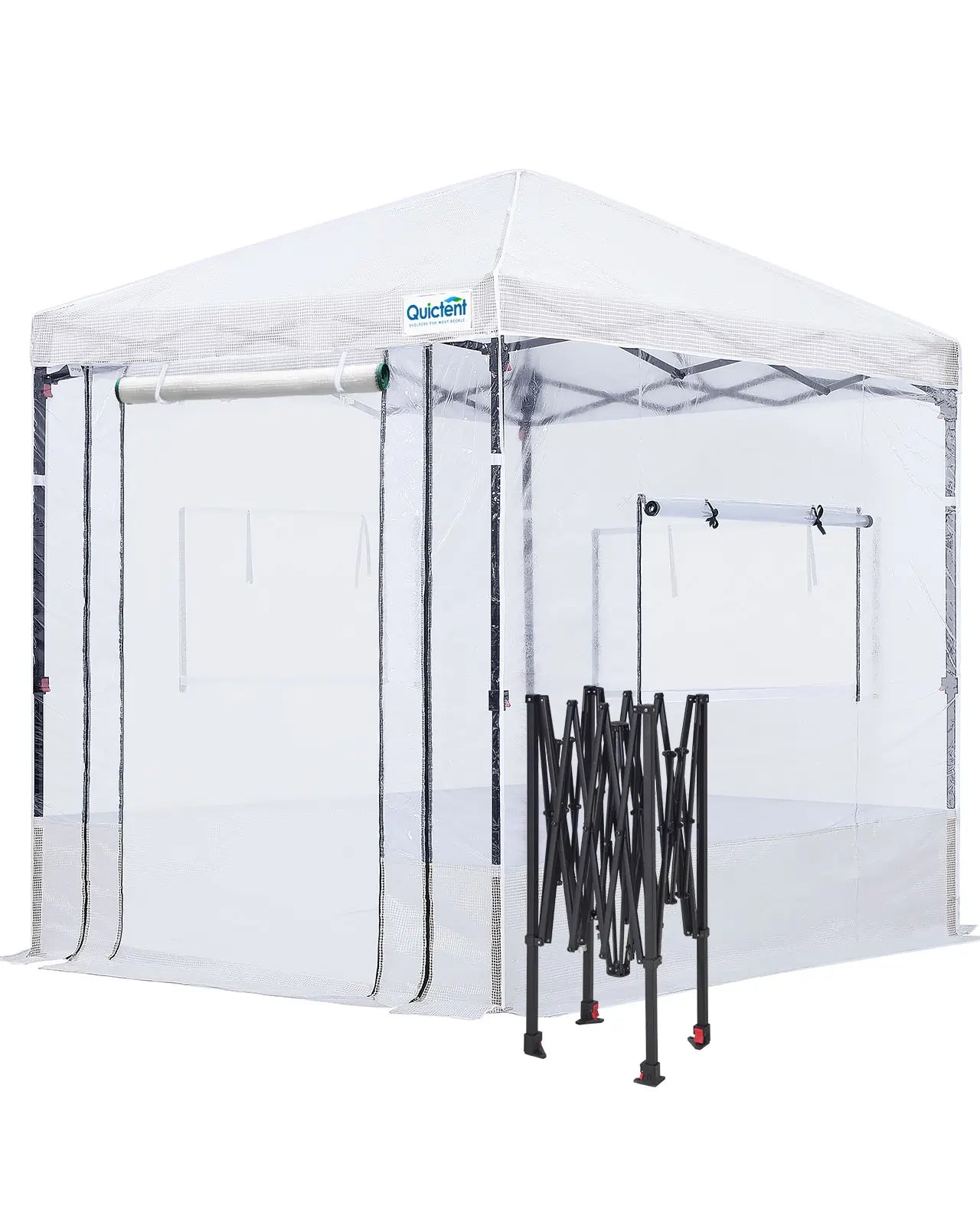 8'x6' Portable Pop-up Walk-in Greenhouse Clear#size_8x6ft-Clear