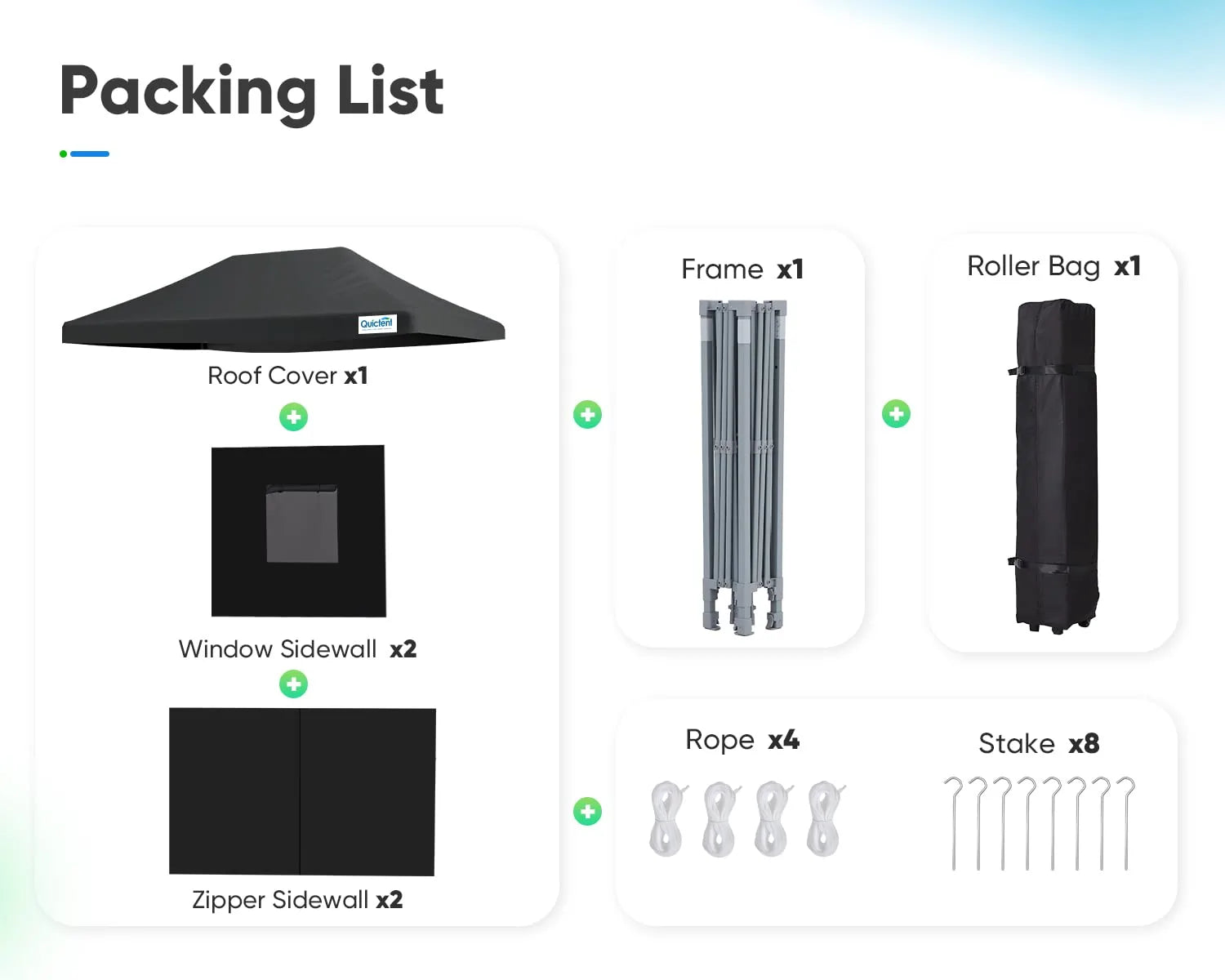 Black 10x15 pop up canopy package list#color_black