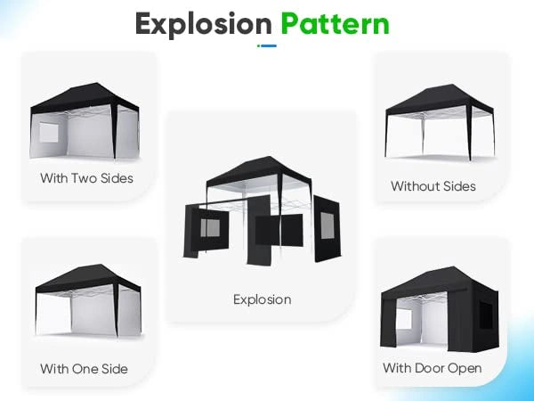 Black 10x15 tent set up steps#color_black