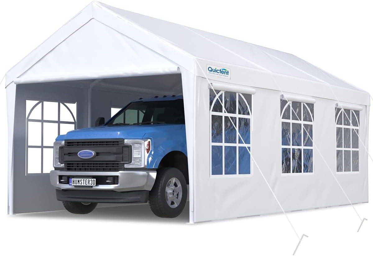 Quictent Car Shelter -White#color_white