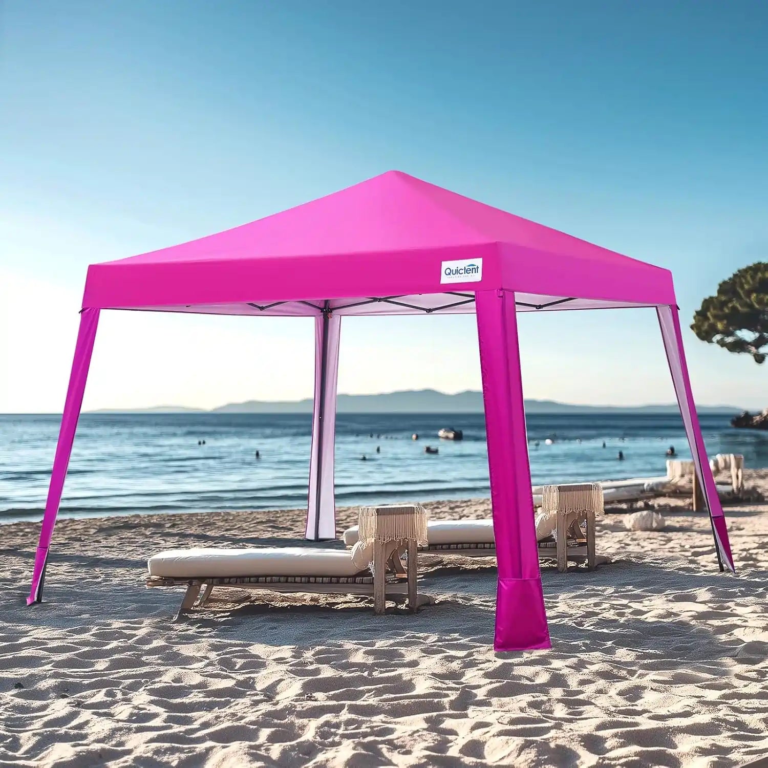 Lightweight Pink pop-up canopy tent#color_Pink