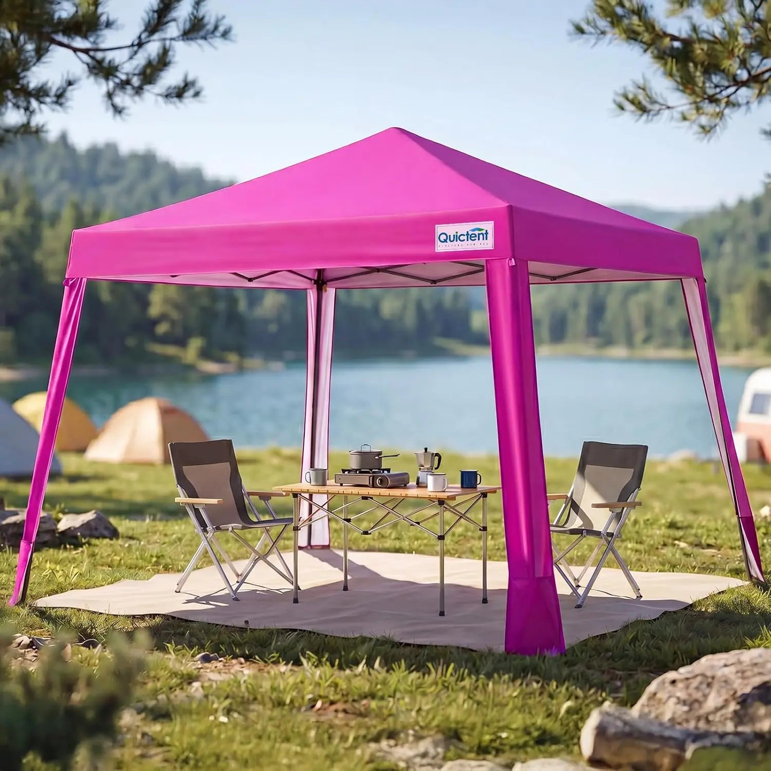 Lightweight Pink pop-up canopy tent#style_Pink