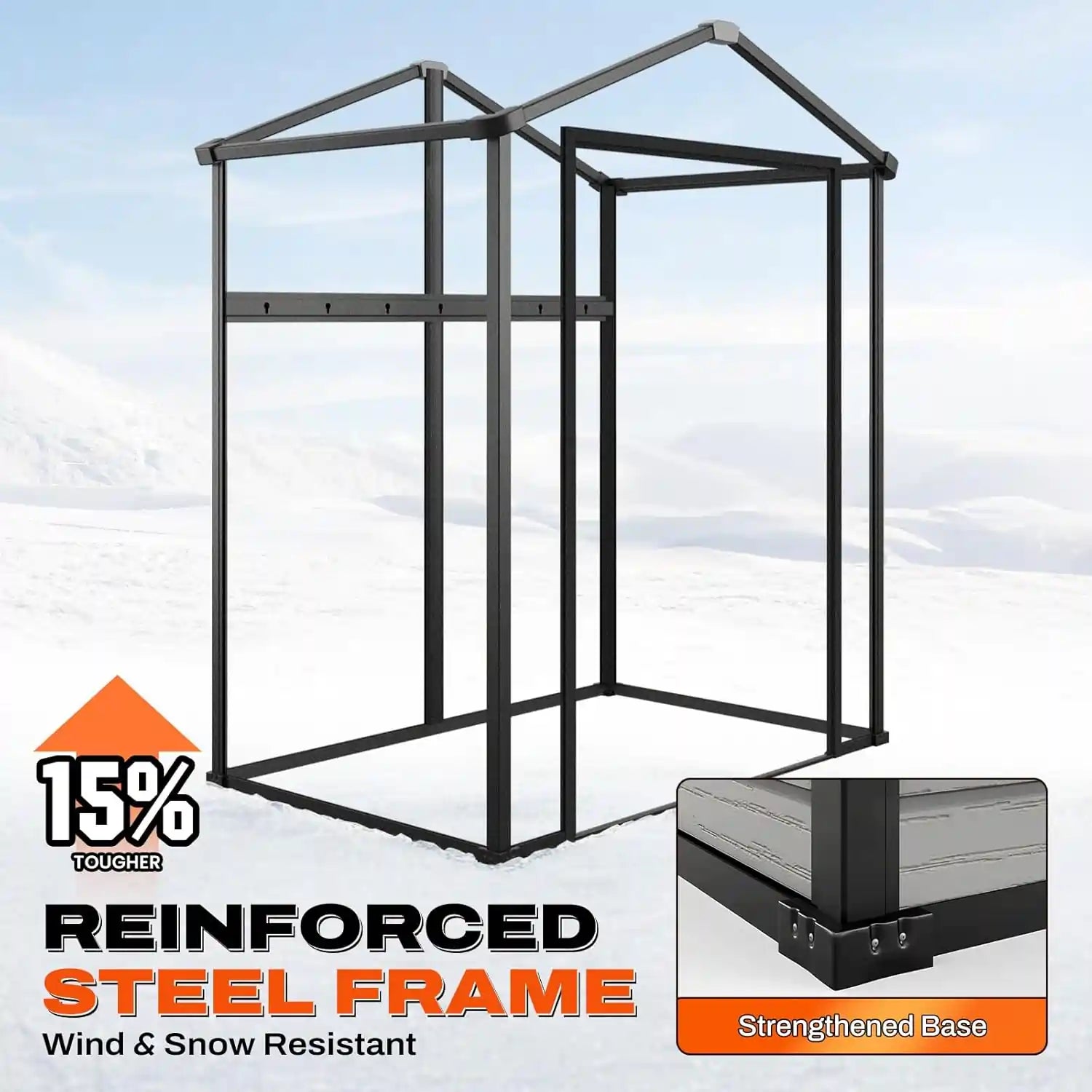 Reinforced steel frame structure#size_5.3x3.5ft