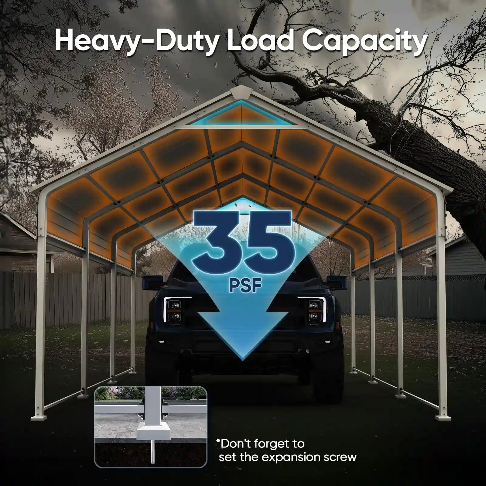 35 PSF Load Capacity#size_10X16ft