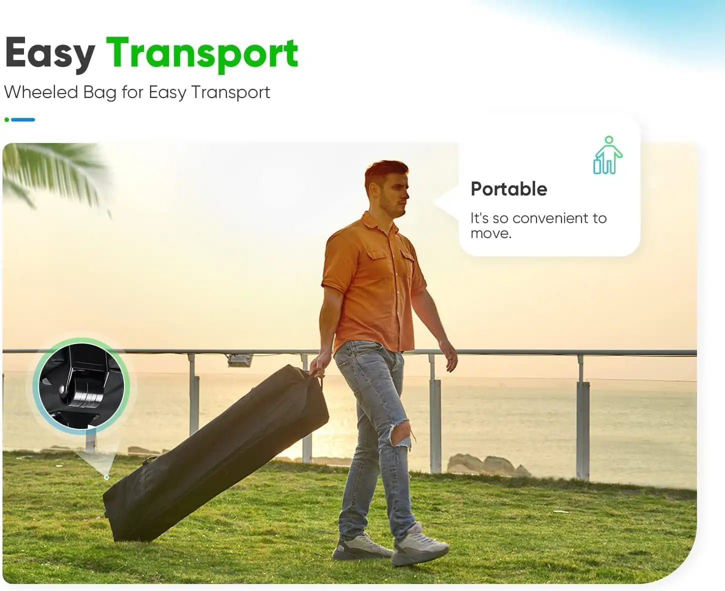 pop up tent with a wheeled bag#color_Pink