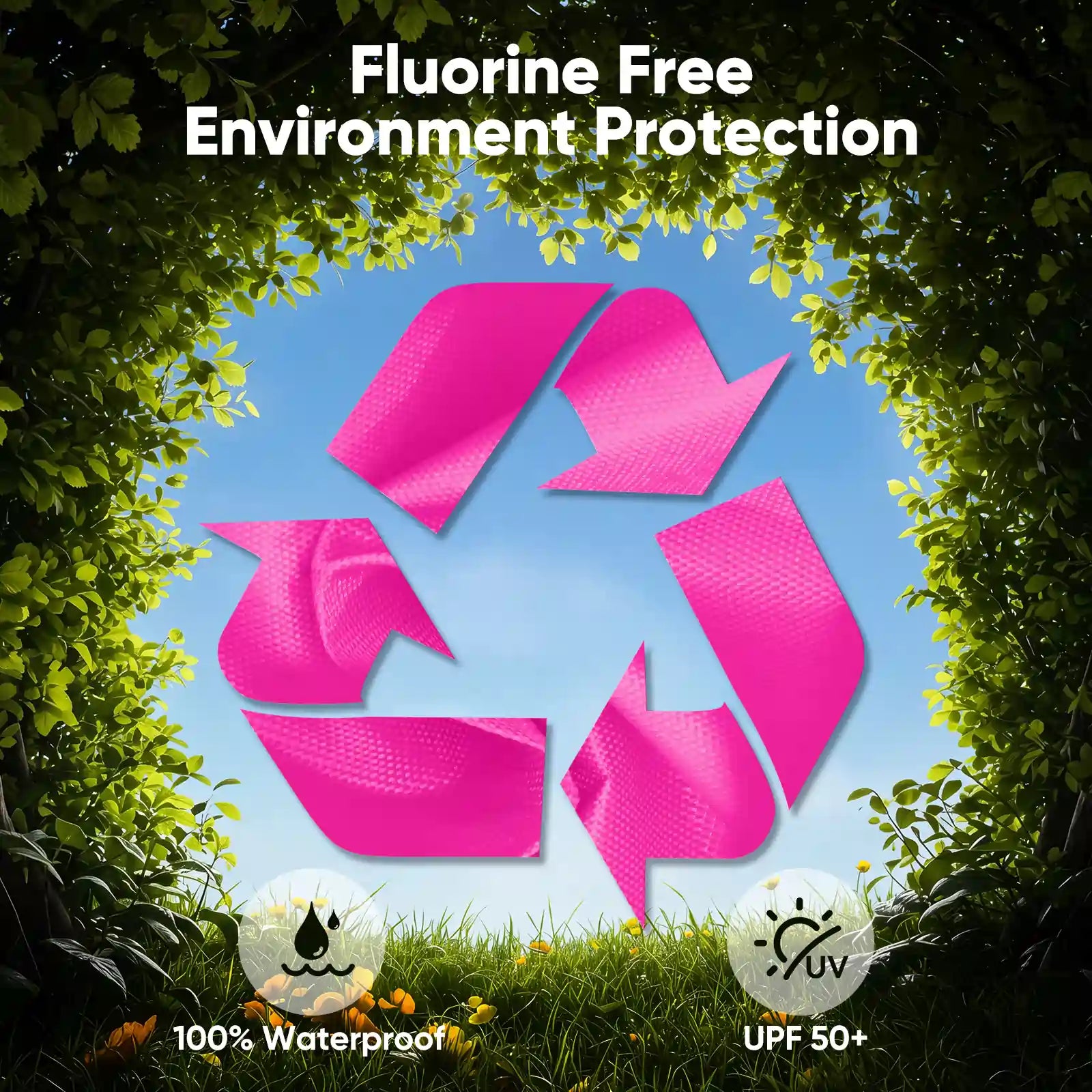 UPF 50+ UV sun protection#style_Pink w/3 Sidewalls