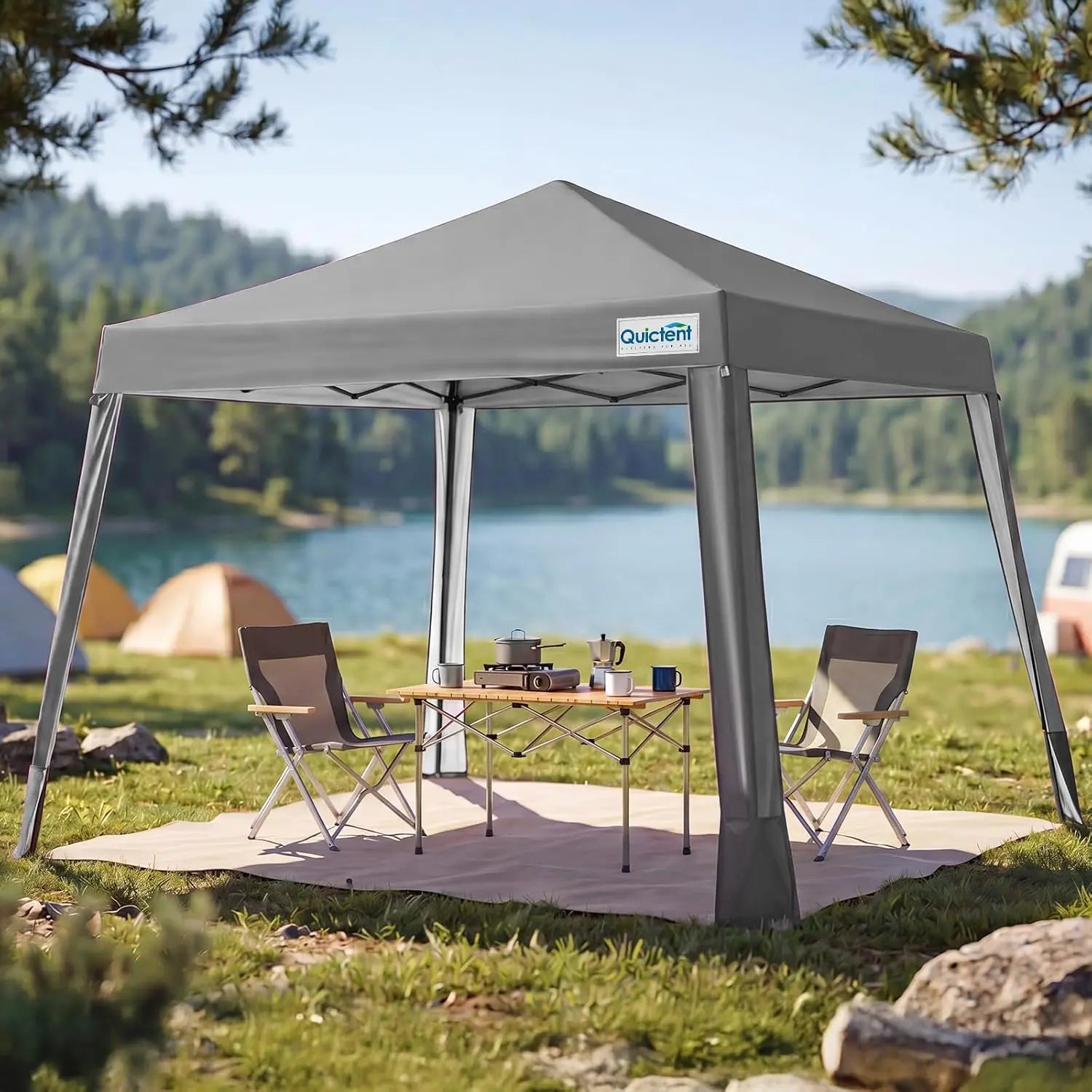 Gray outdoor Portable canopy tent#style_Gray