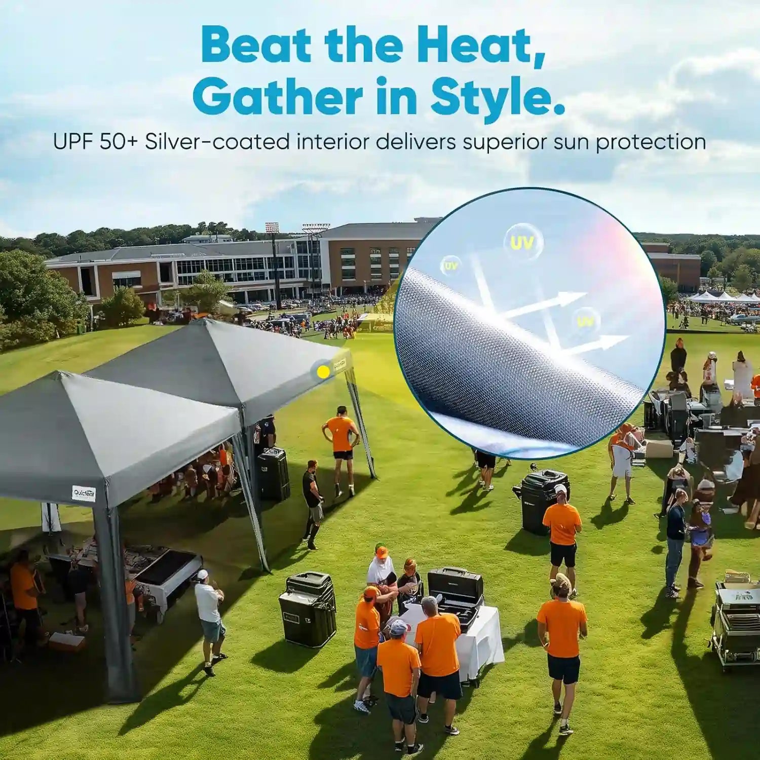 canopy with sun protection#style_Gray