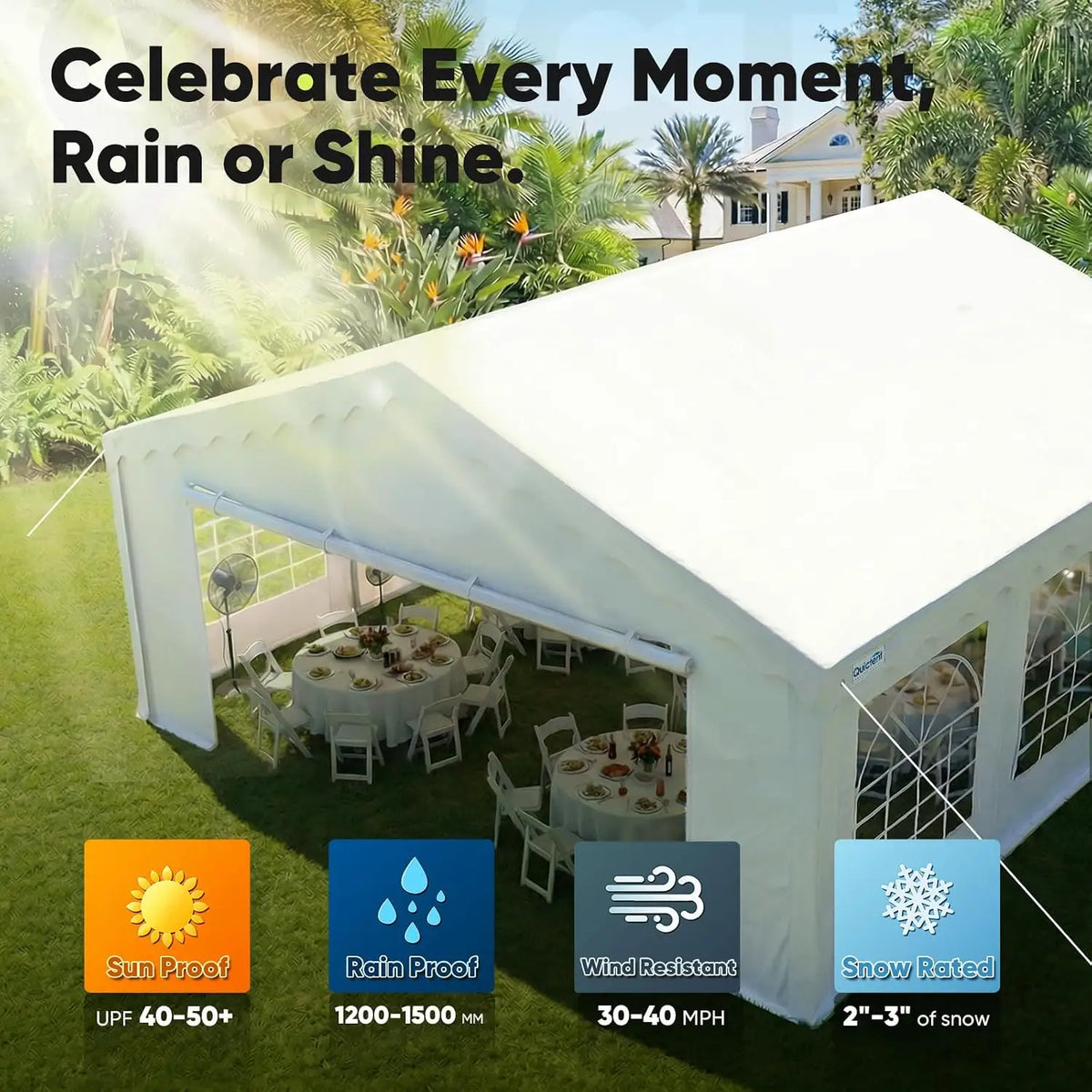 Carport Wedding Event Shelter#style_wavy edge