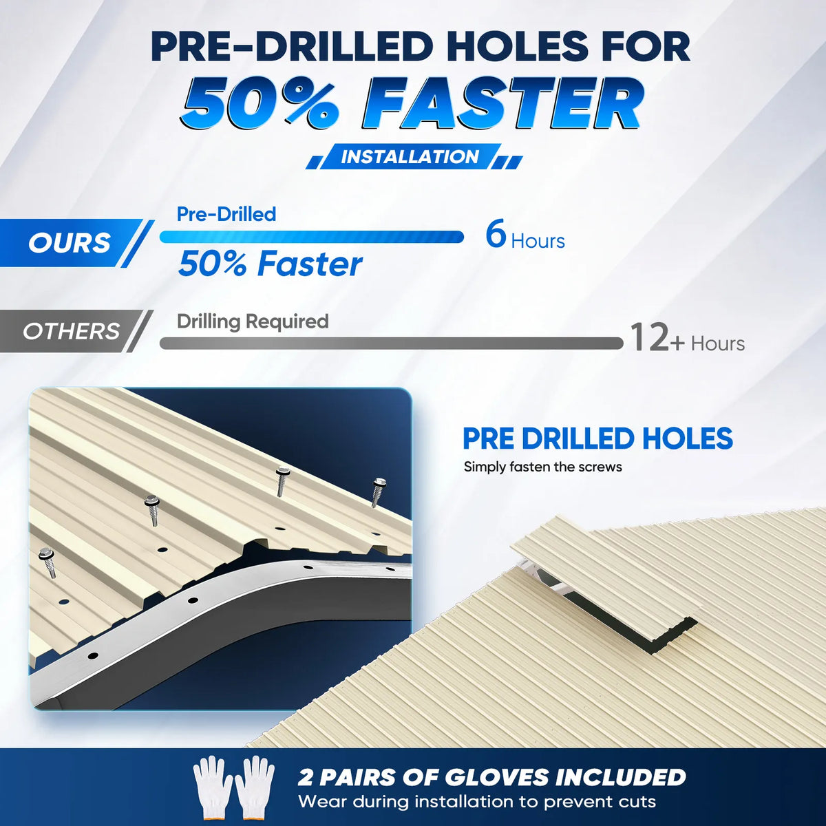 Pre-drilled holes for quicker installation#size_20X30ft w/Side Panels