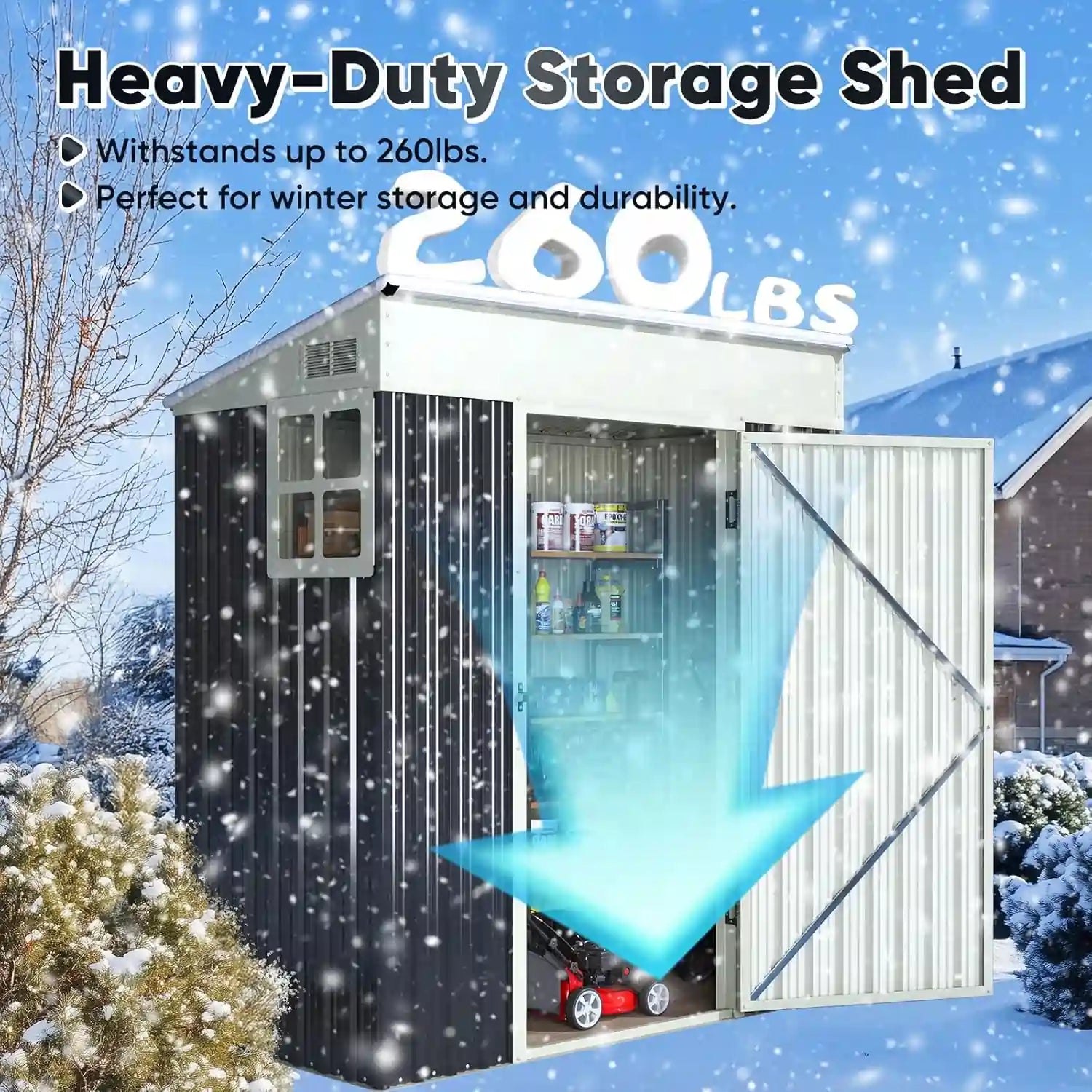 Heavy-duty storage shed#size_66.93"x33.46"