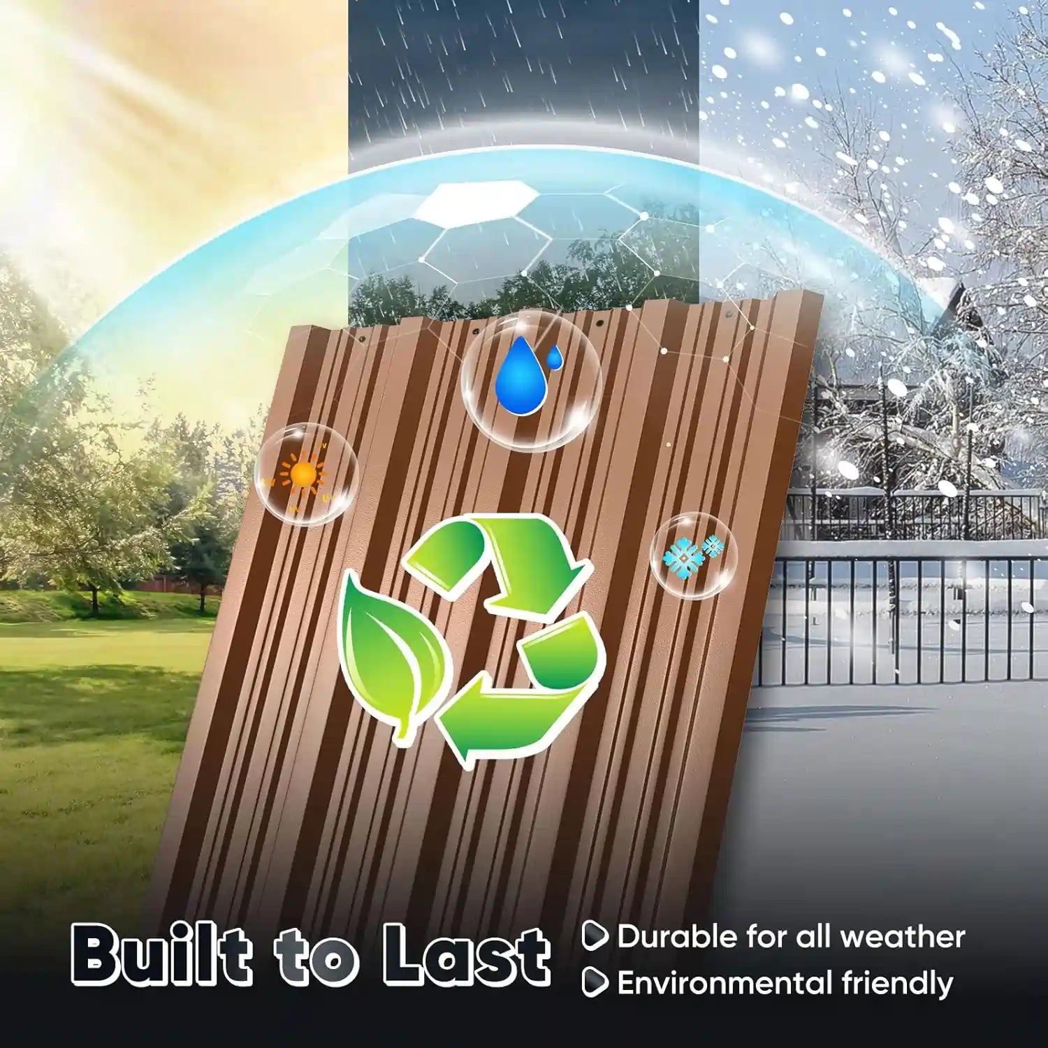 Durability & Eco-Friendly#size_66.93"x33.46"-Brown