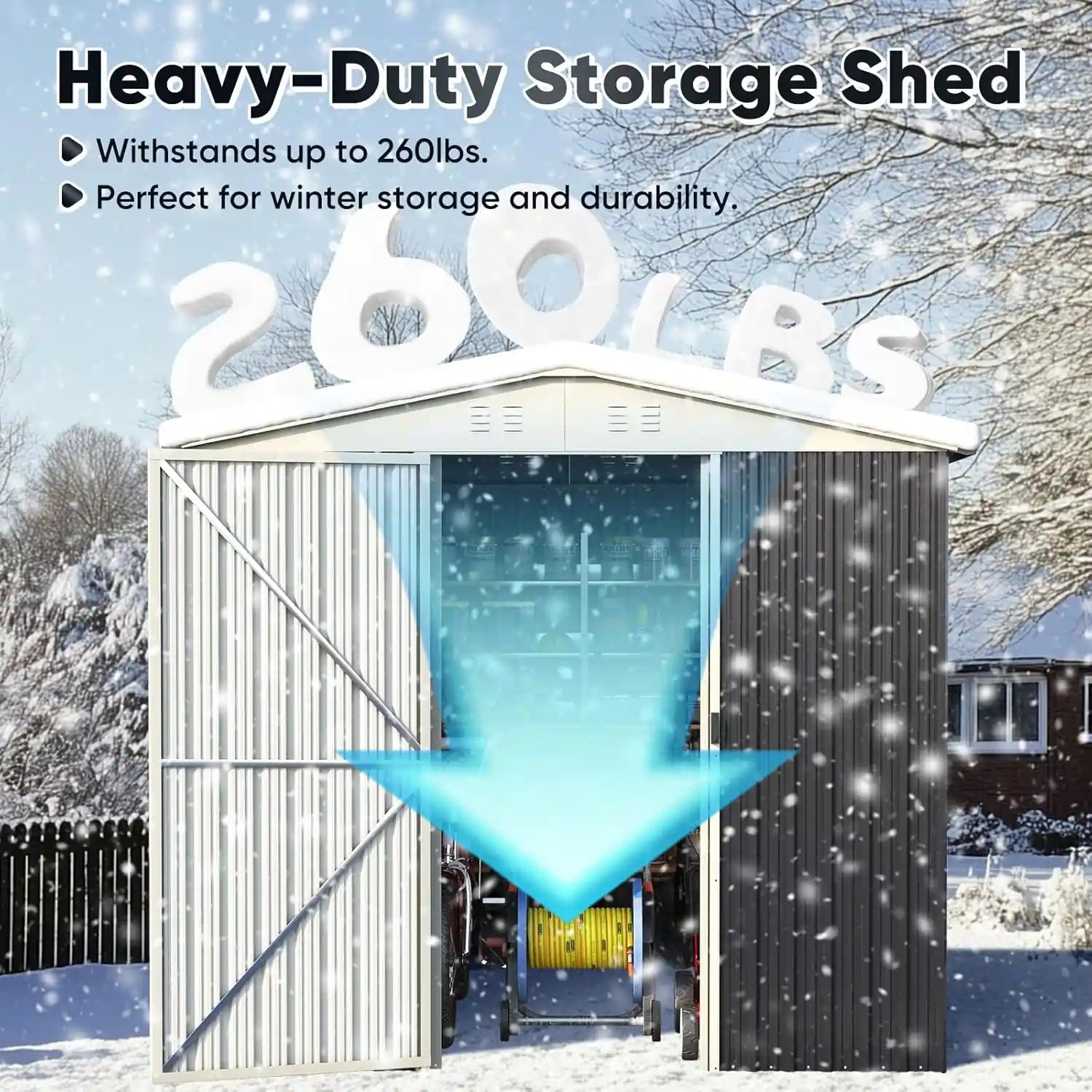 metal-built storage shed#size_90.94"x75.79"