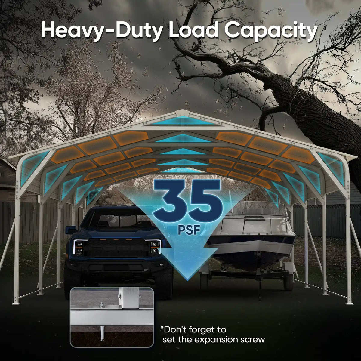 35 PSF Load Capacity#size_20X20ft