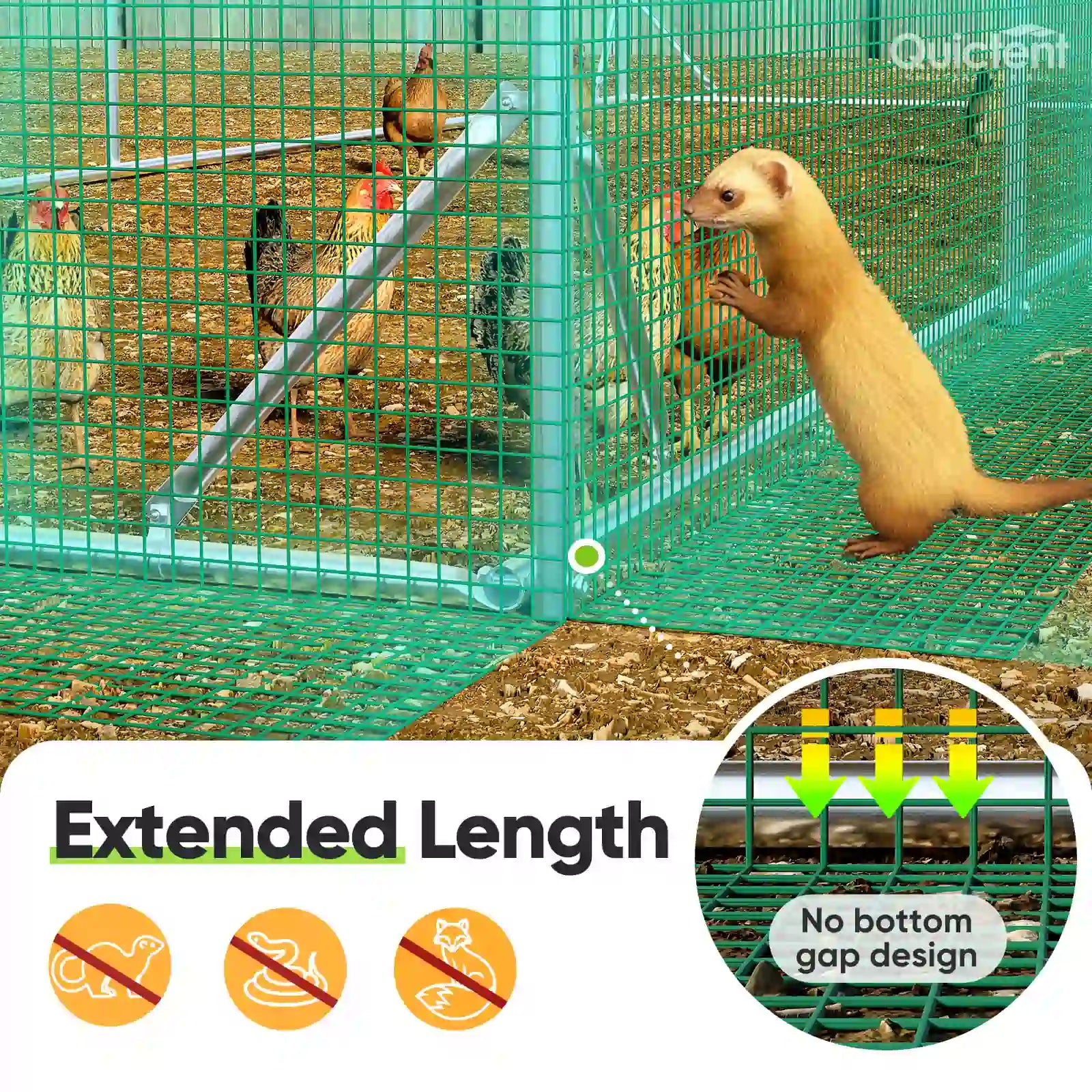 Extended length#size_24x9FT HardwareCloth-No ladder