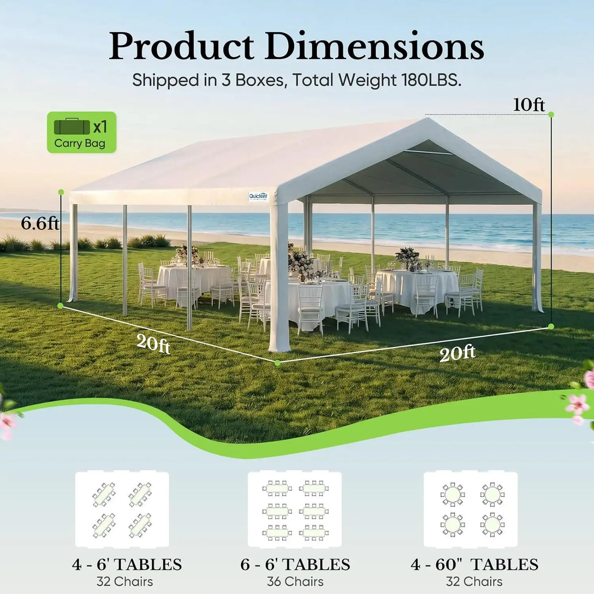 dimensions and capacity information#size_20'x20'-Basic