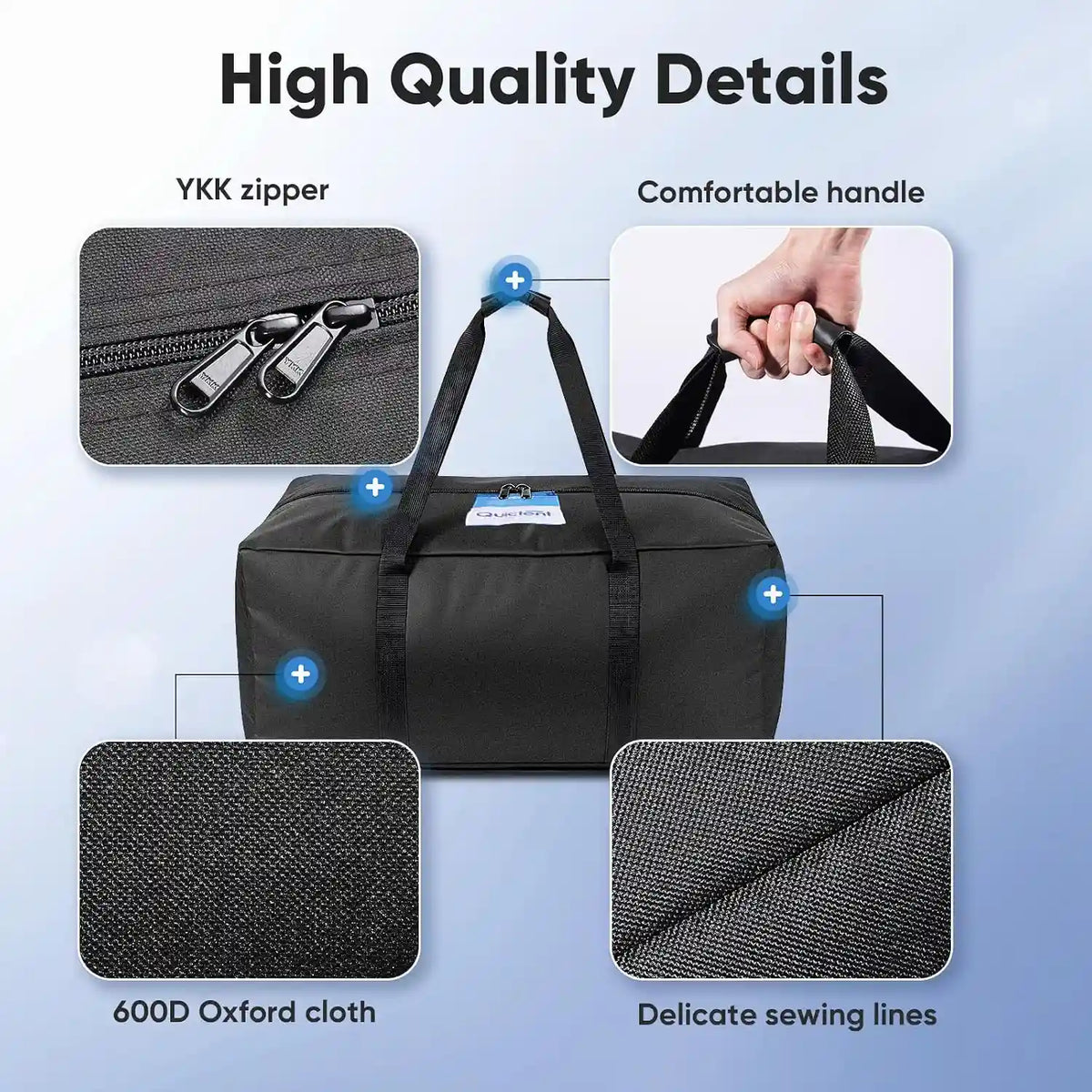 Party Tent Storage Bag Package (1*Square Bag for Covers+1*Long Bag for Poles)