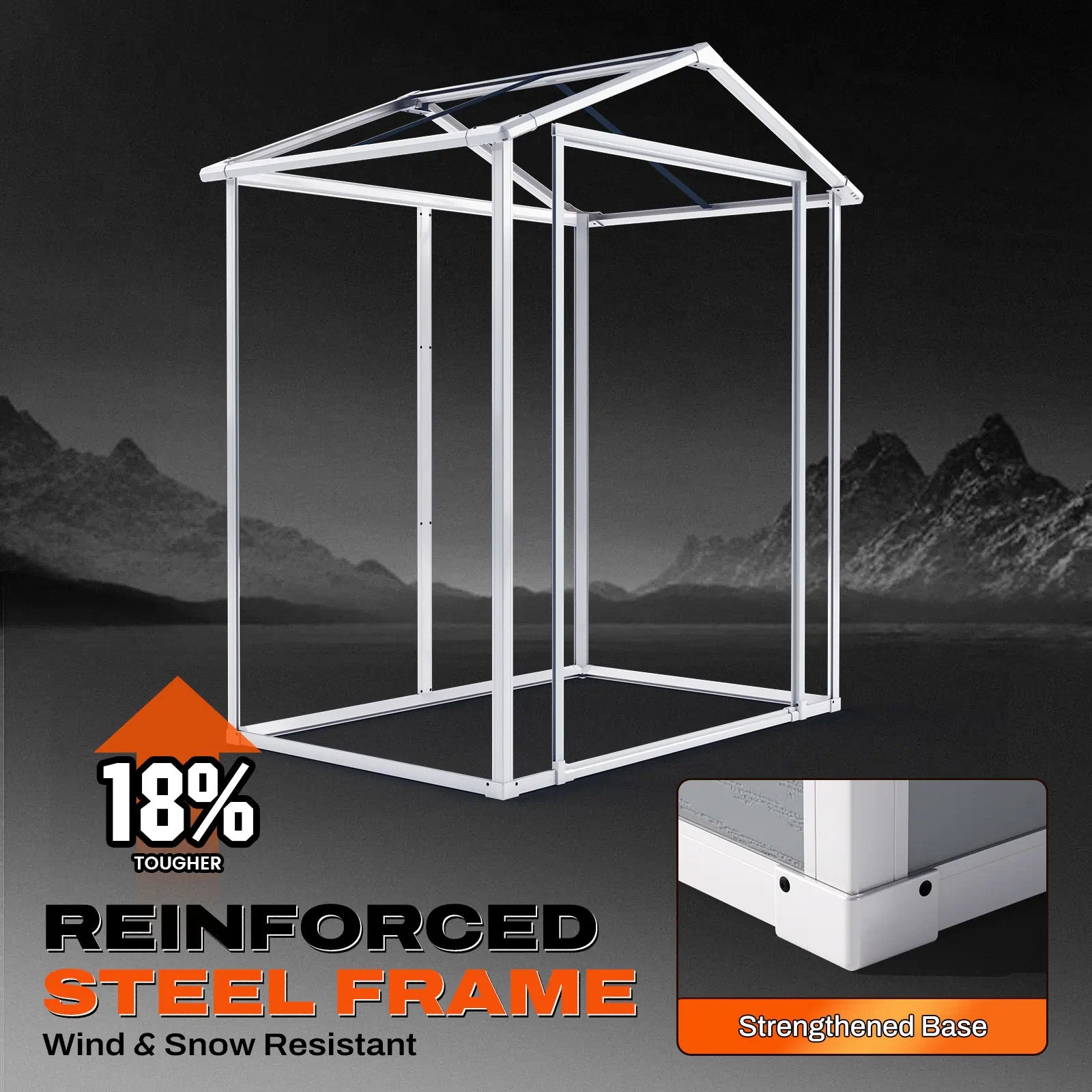 18% TOUGHER REINFORCED STEEL FRAME#size_5.6x3.7FT-Light Gray