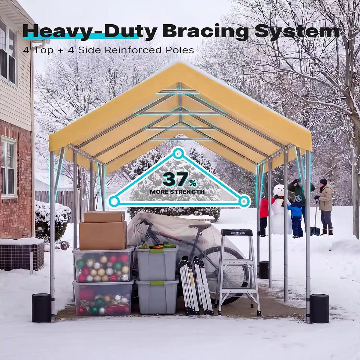 triangular structure with reinforcement accessories#style_Beige-12'x20'