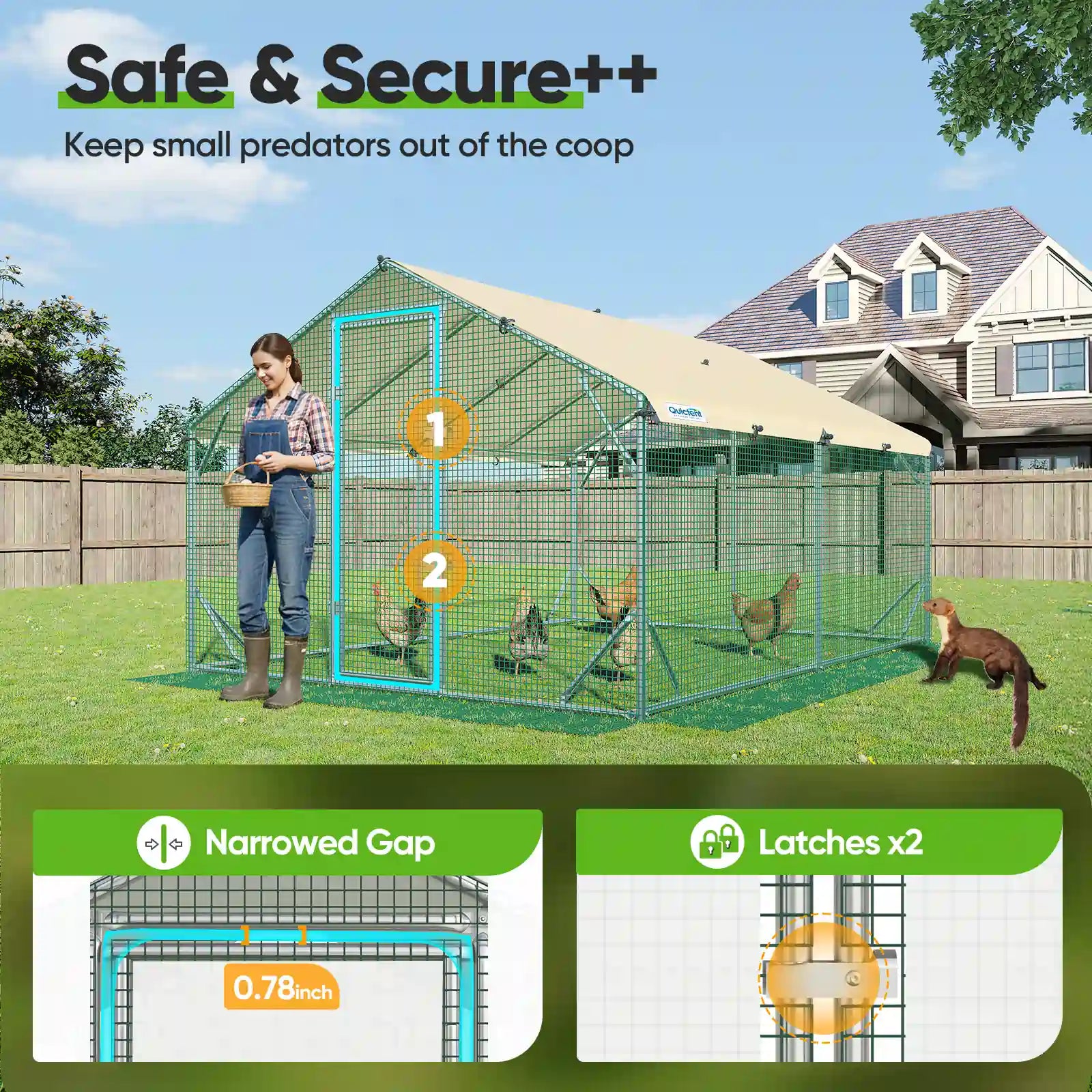 providing a safe space for your animals#size_12x9ft w/Extended Wire