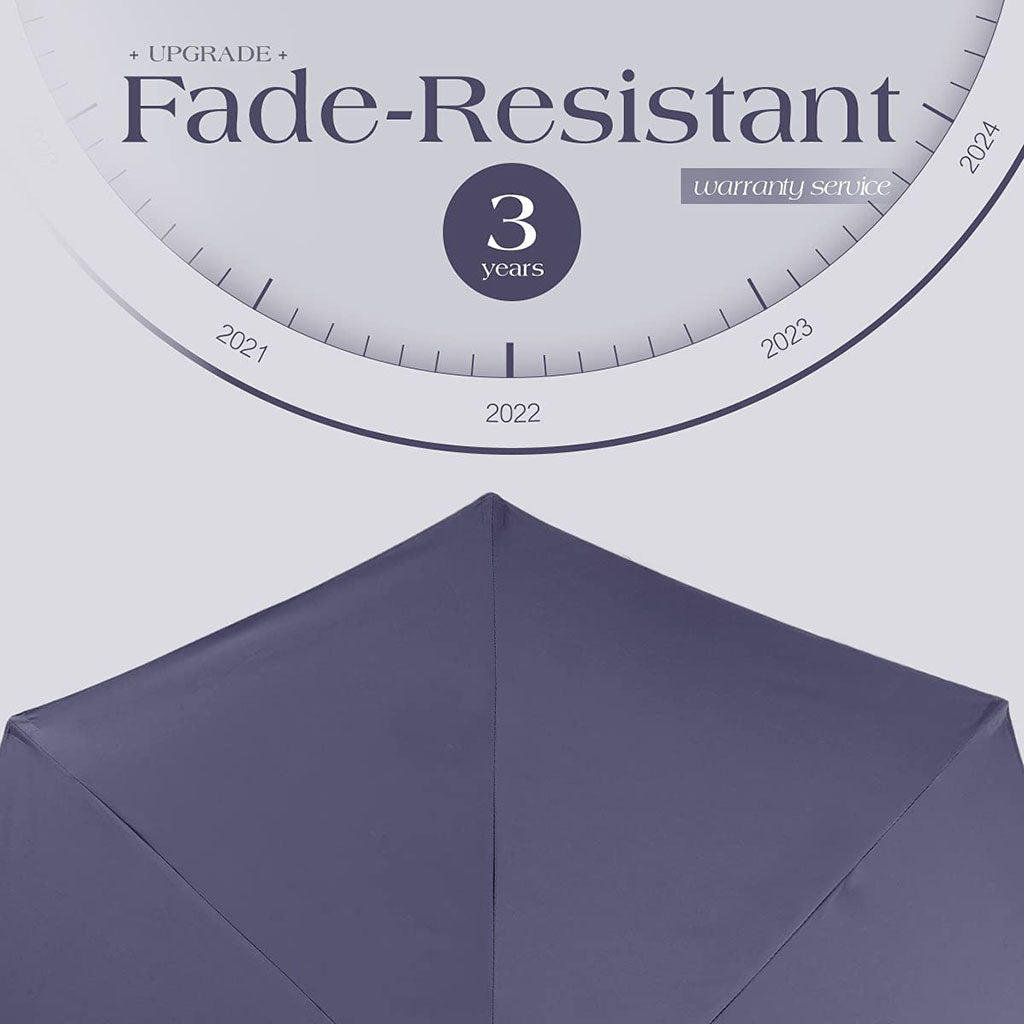Fade-Resistant 10' Offset Patio Umbrella with Lights#color_navy blue