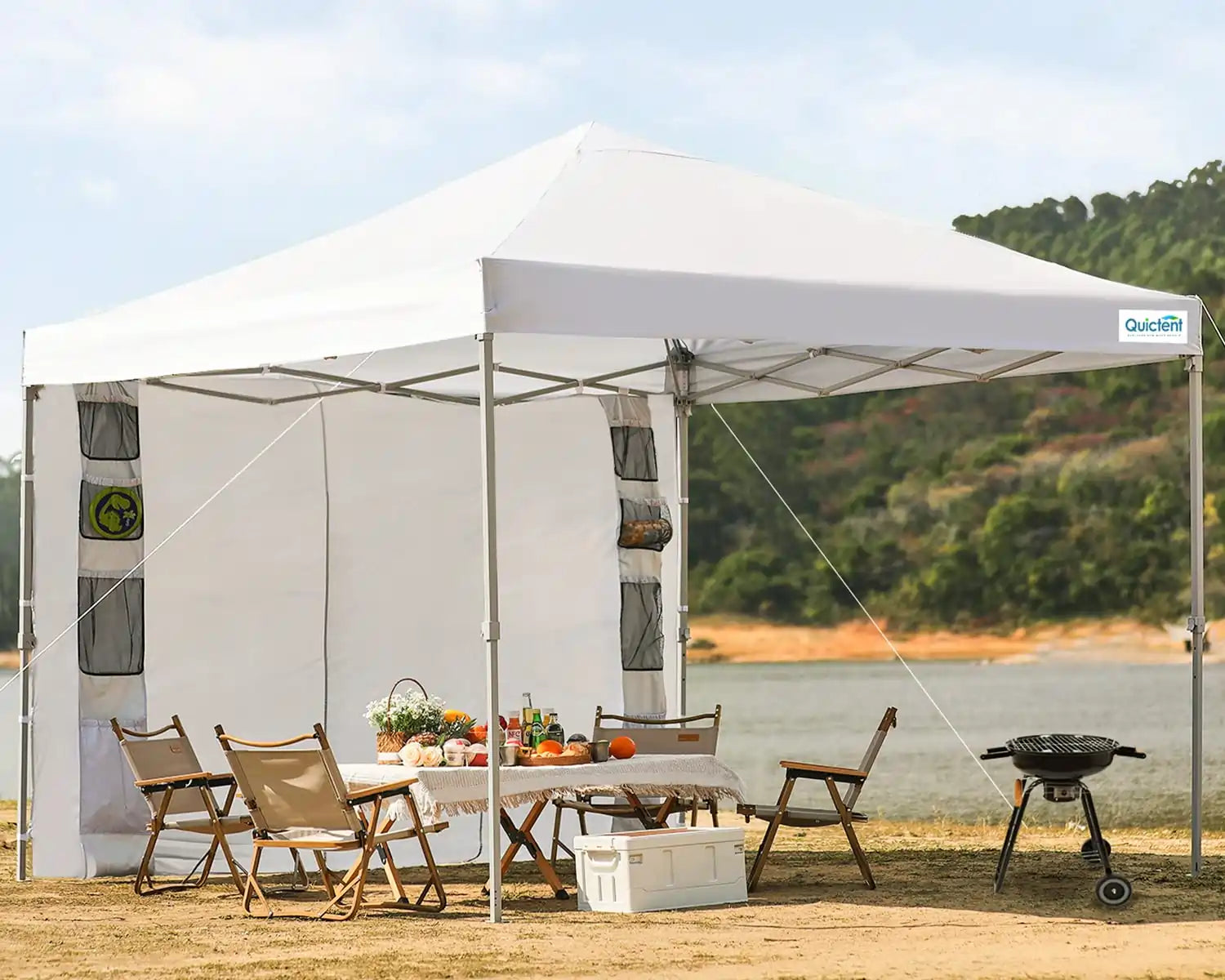 10x10 straight leg top pop up canopy