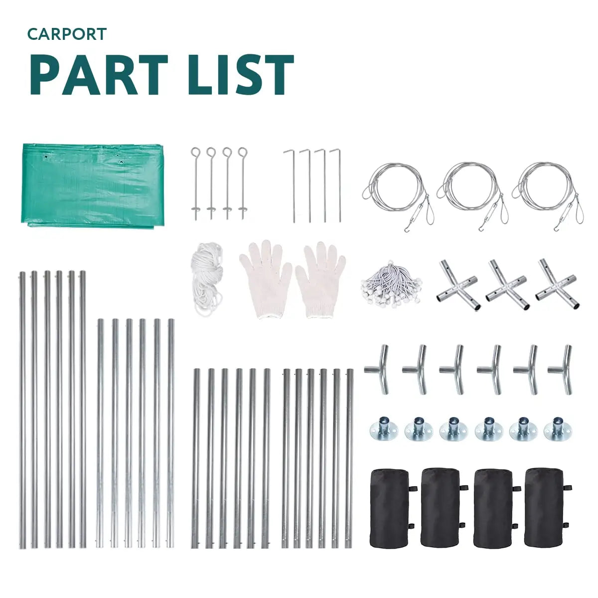 carport part list#color_green