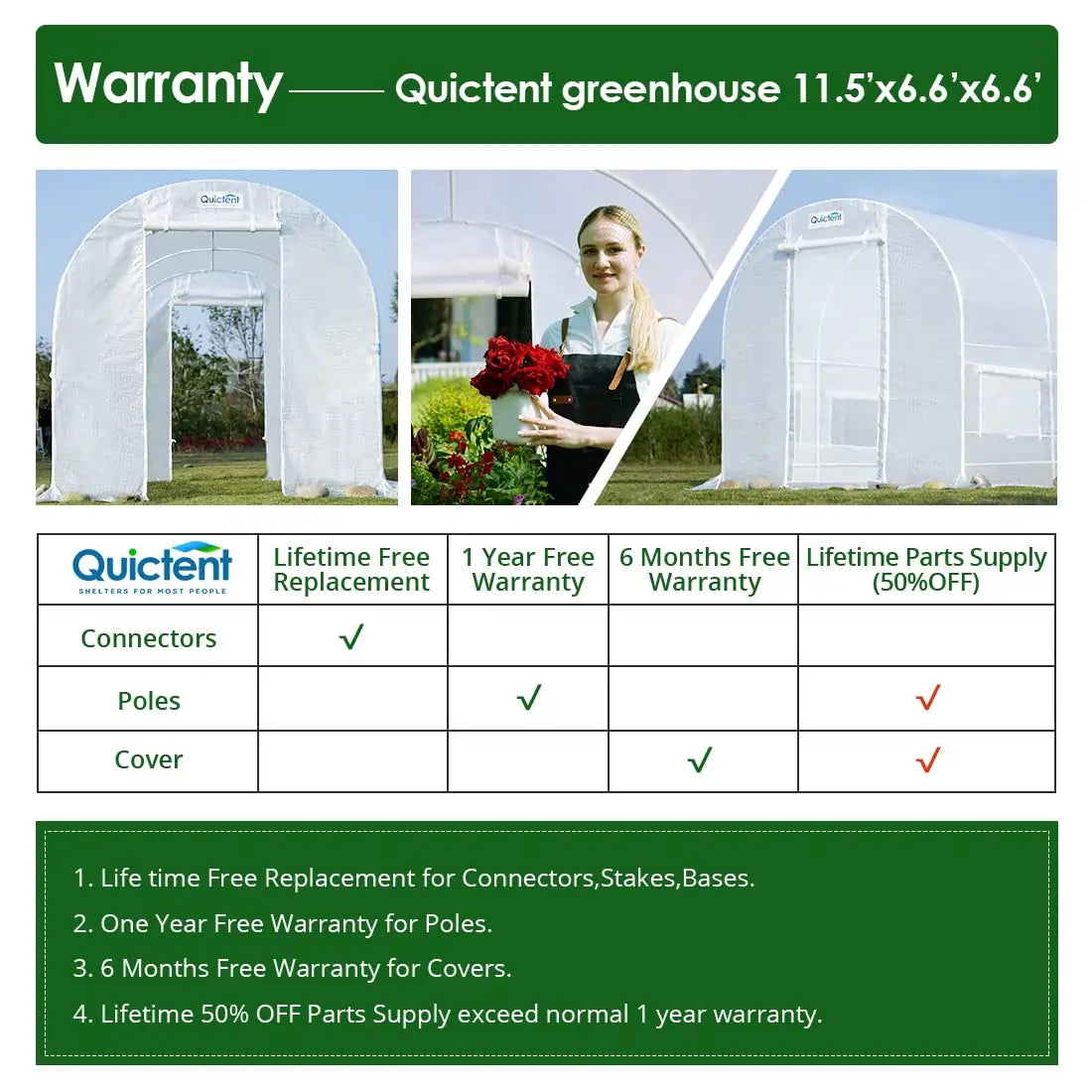 warranty for tunnel greenhouse#color_white