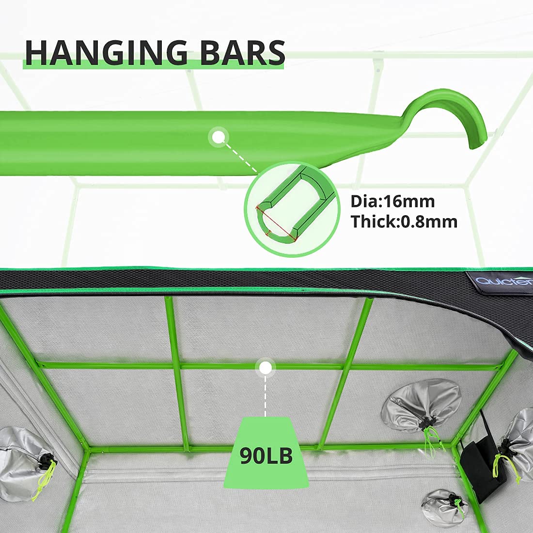 Grow Tent-hanging bars