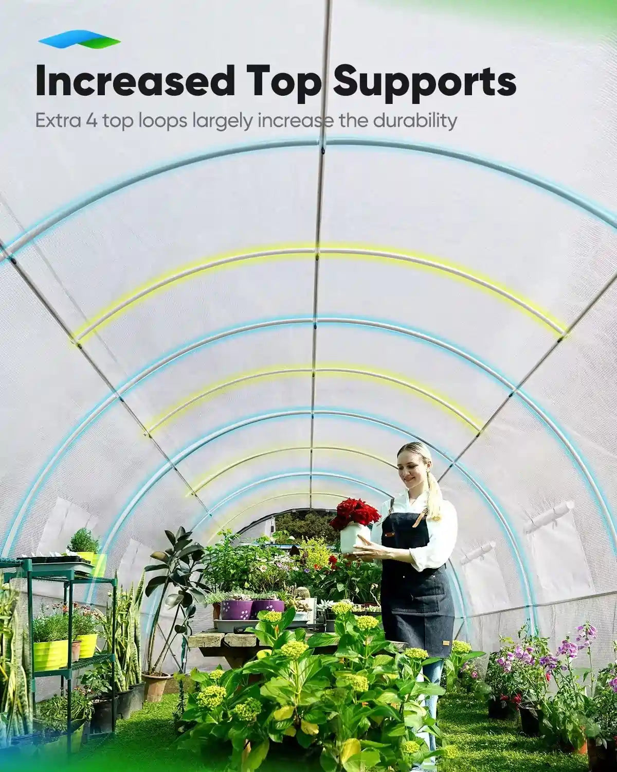 increased top supports#color_25ft-White