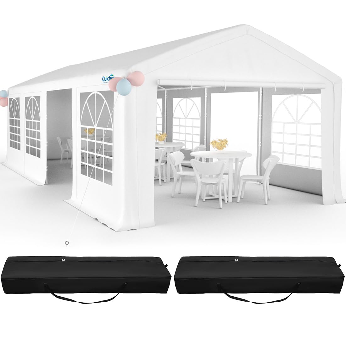 Quictent 13x26 Party Tent, Commercial Party Tent with Storage Bag