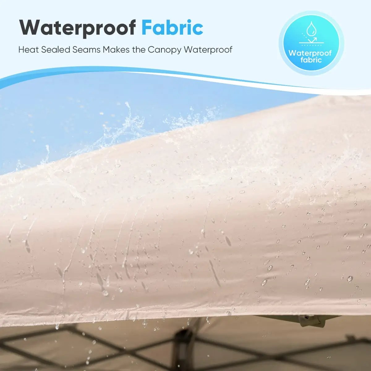 6x6 Canopy - waterproof fabric#style_Beige