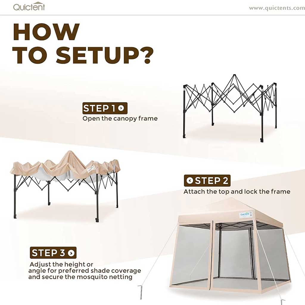 Easy up pop up canopy#color_tan