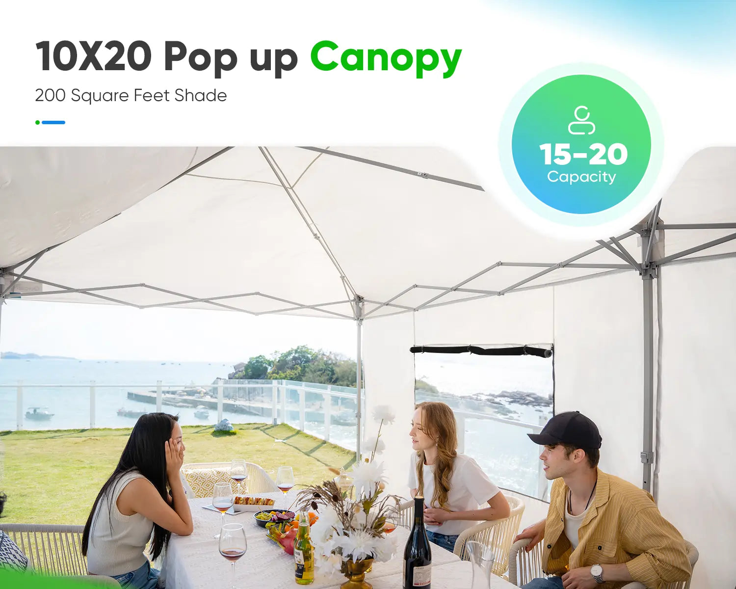Black 10x20 canopy tent packing list#color_black