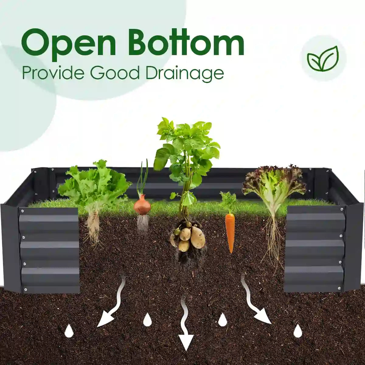garden bed with open bottom#color_clear