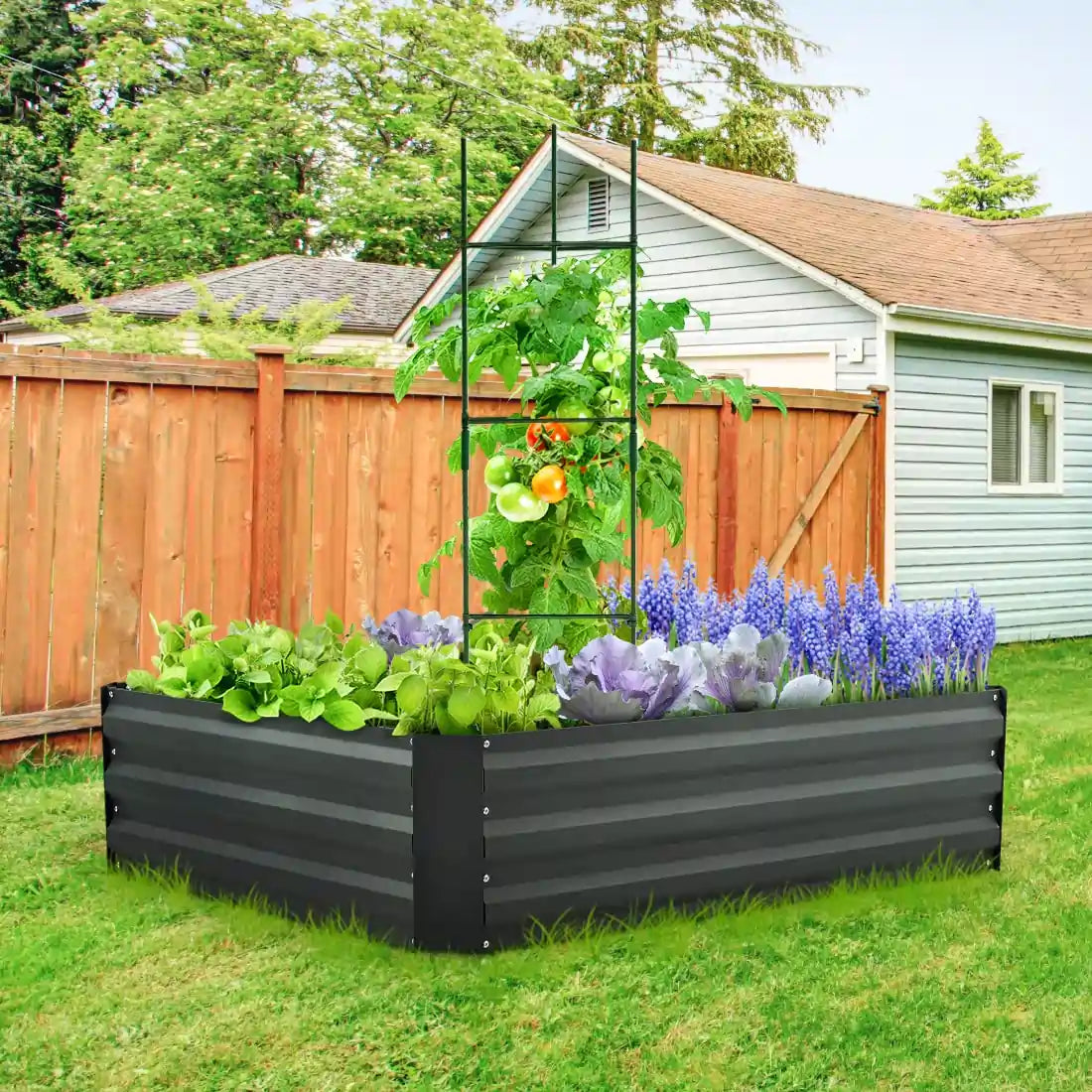 dark grey garden bed outdoor#size_4x3x1ft