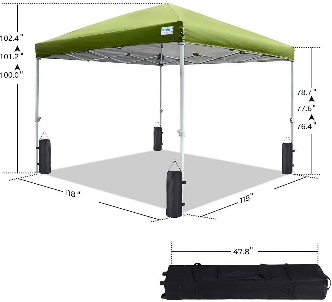 green canopy tent height#color_green