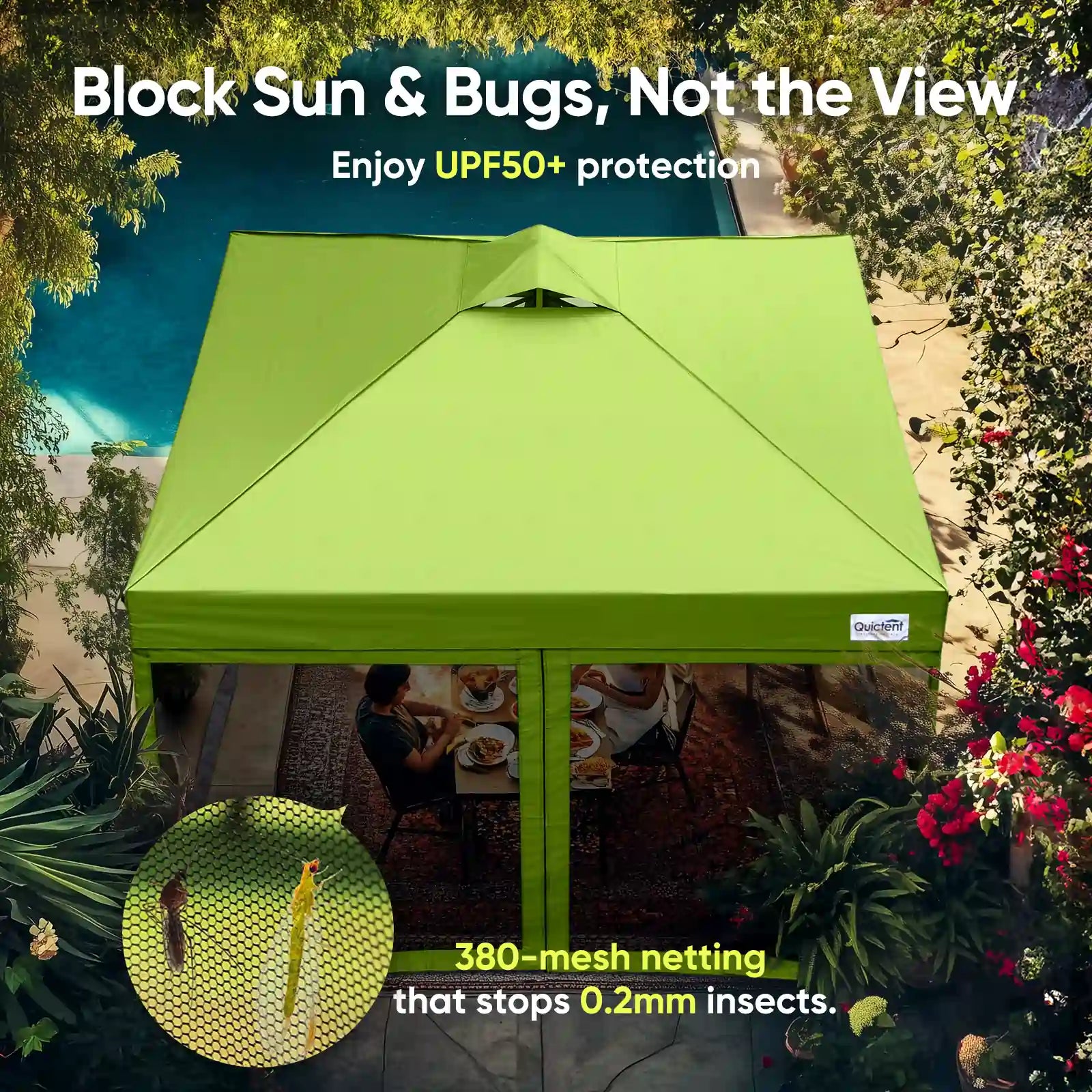 green canopy tent easy to set up frame#style_green
