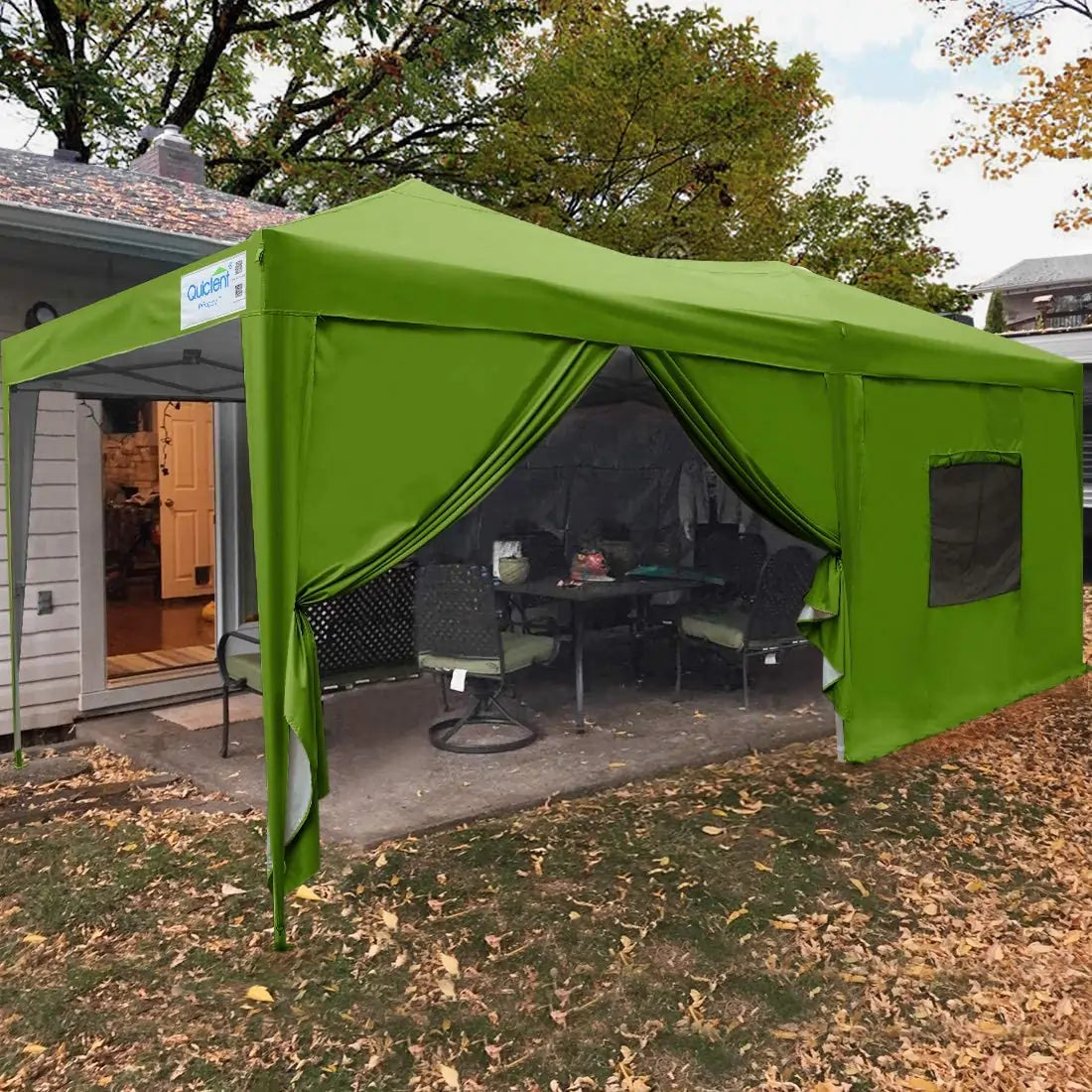 Green 10x20 Pop Up Canopy#color_green