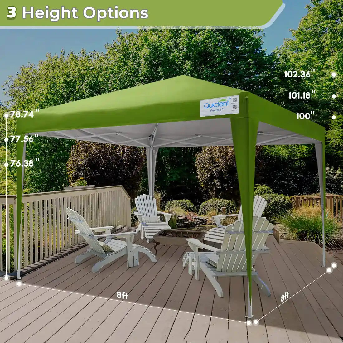 green canopy tent height#color_green