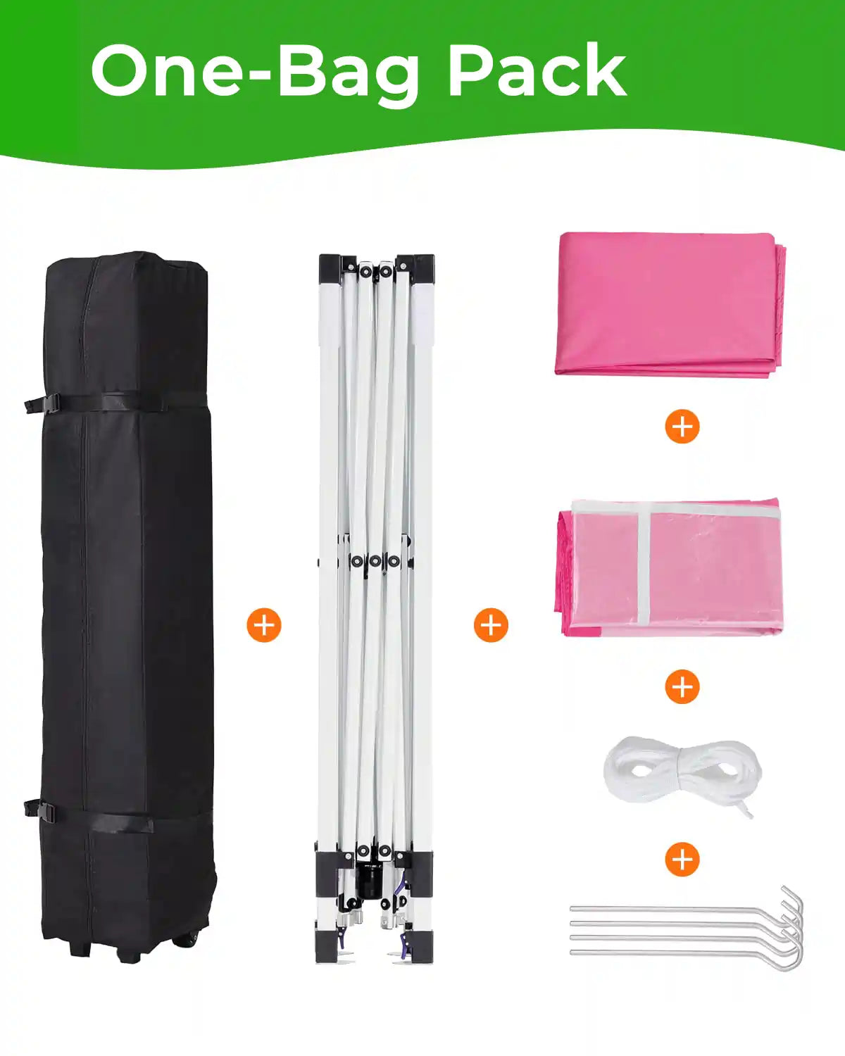 pink 10x10 upgraded canopy package list#color_pink