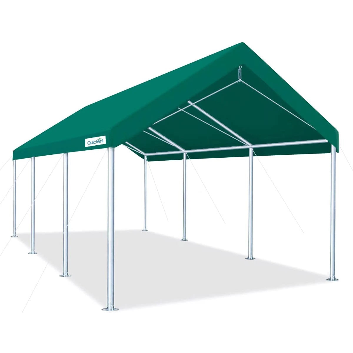 20' x 10' Carport Canopy-Green#color_green